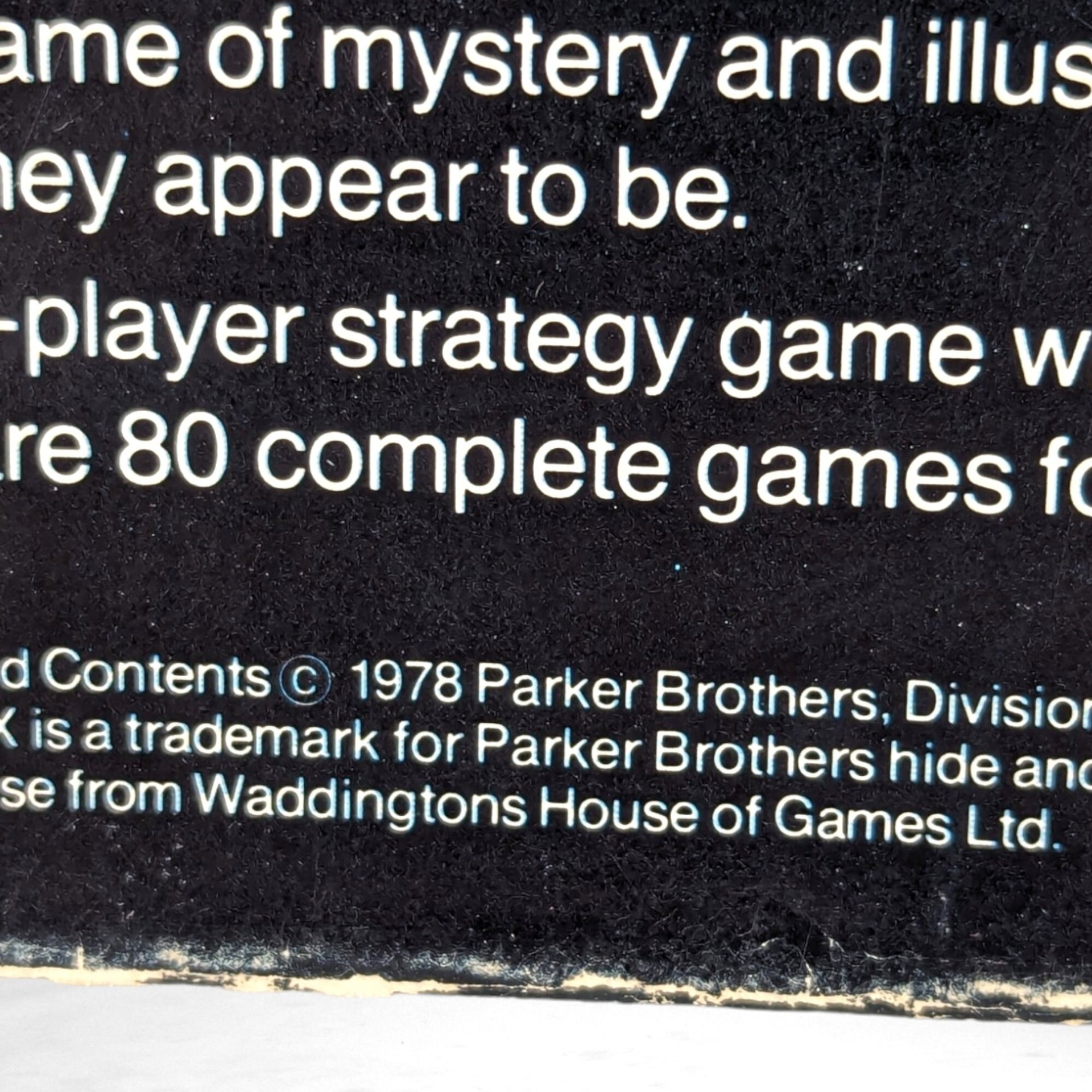 1978 Parker Brothers Black Box Game