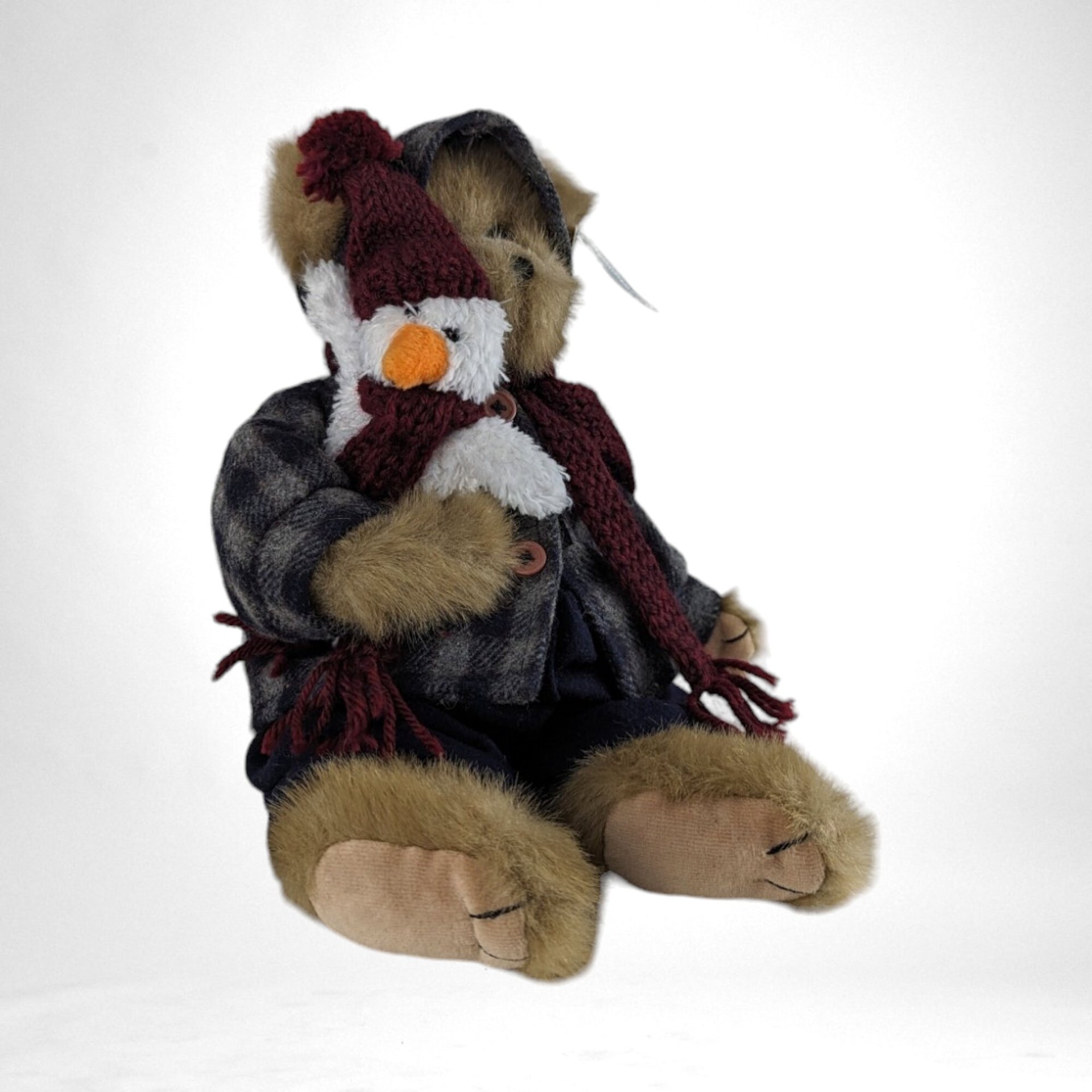 Vtg Bearington Jack and Frost Plush 13" Teddy Bear