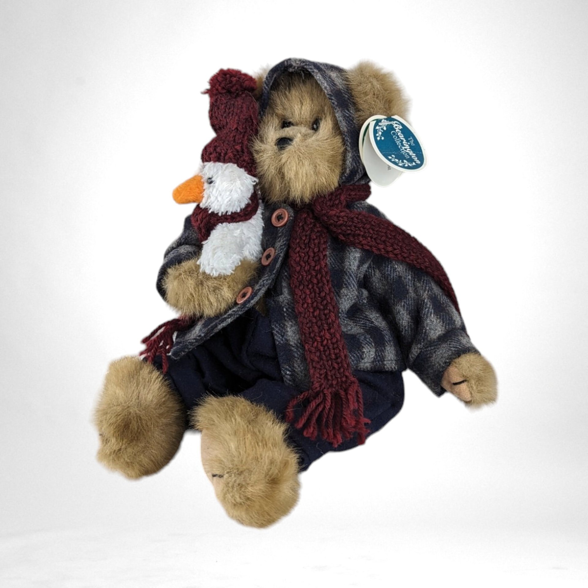 Vtg Bearington Jack and Frost Plush 13" Teddy Bear