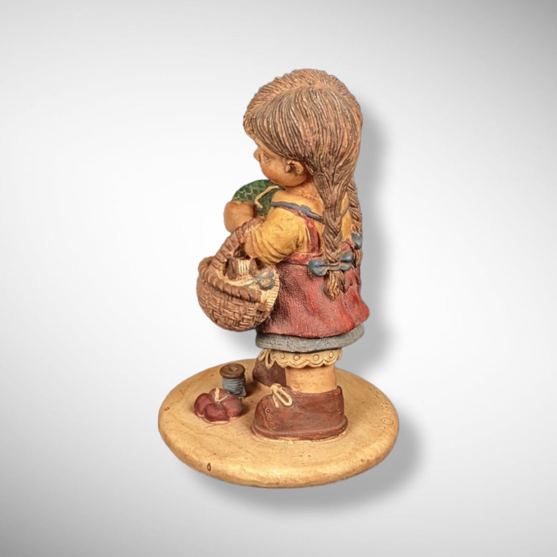 Tenderheart Treasures 1994 Figurine Needlepoint Girl Figurine