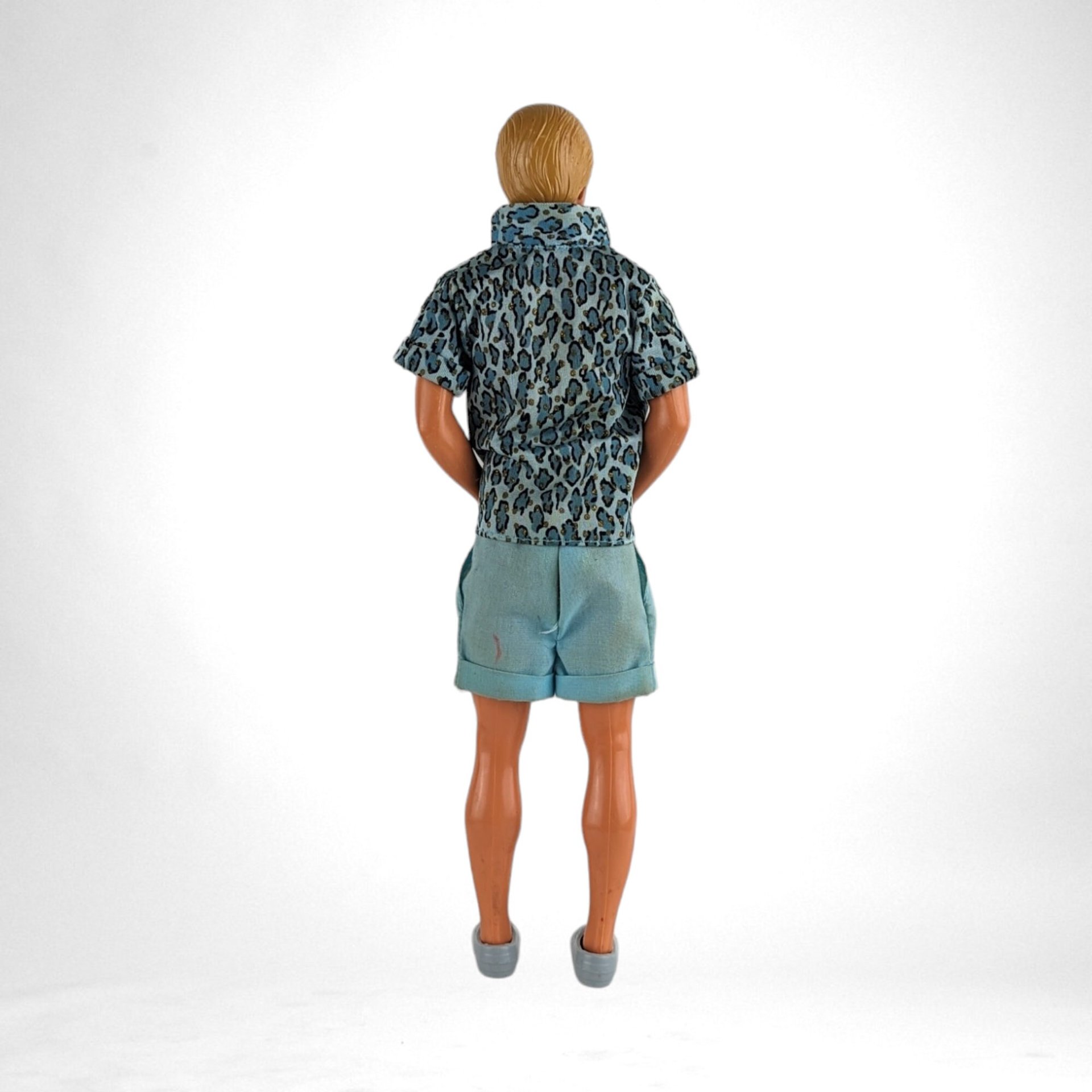 Vintage Blonde Ken Doll with Blue Outfit