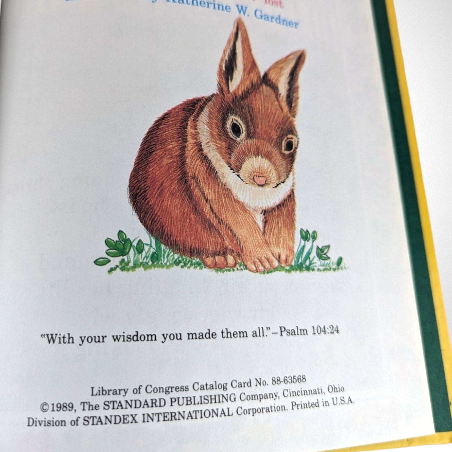 1989 Mother Rabbit Knew Hardcover Book