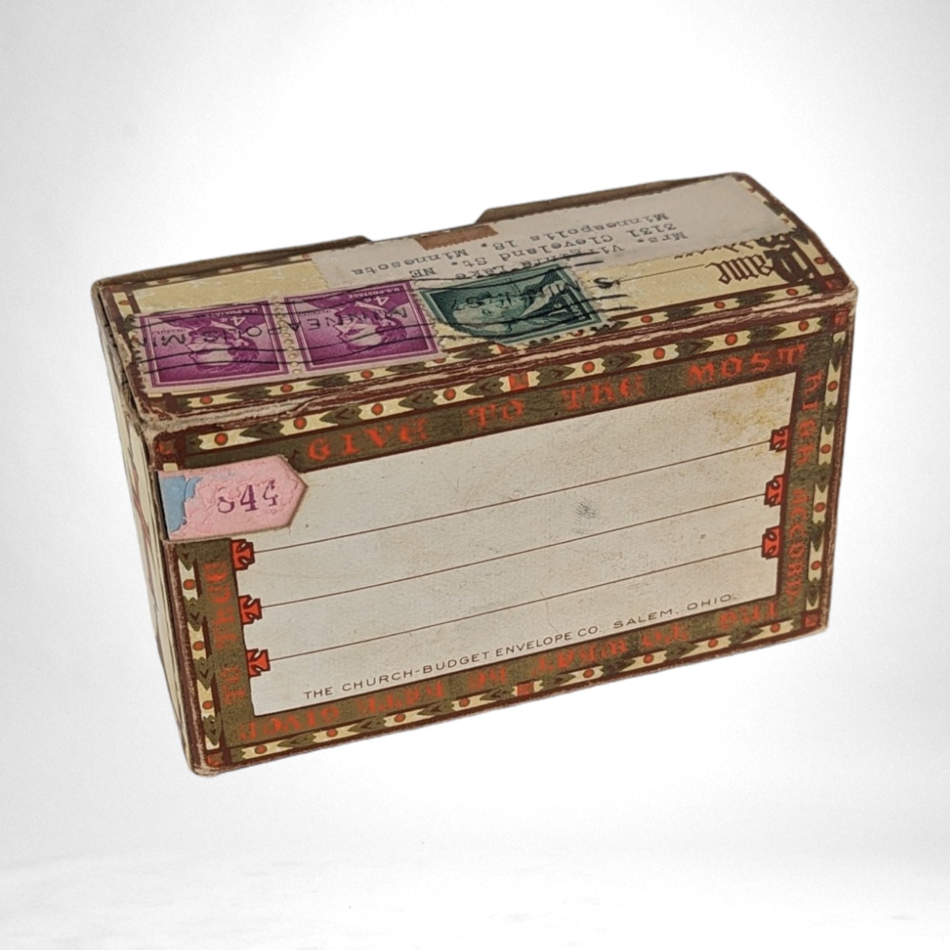 1959 Gustavus Adolphus Lutheran Church Offering/Tithe Envelopes | Vintage Religious Memorabilia | Collector's Item