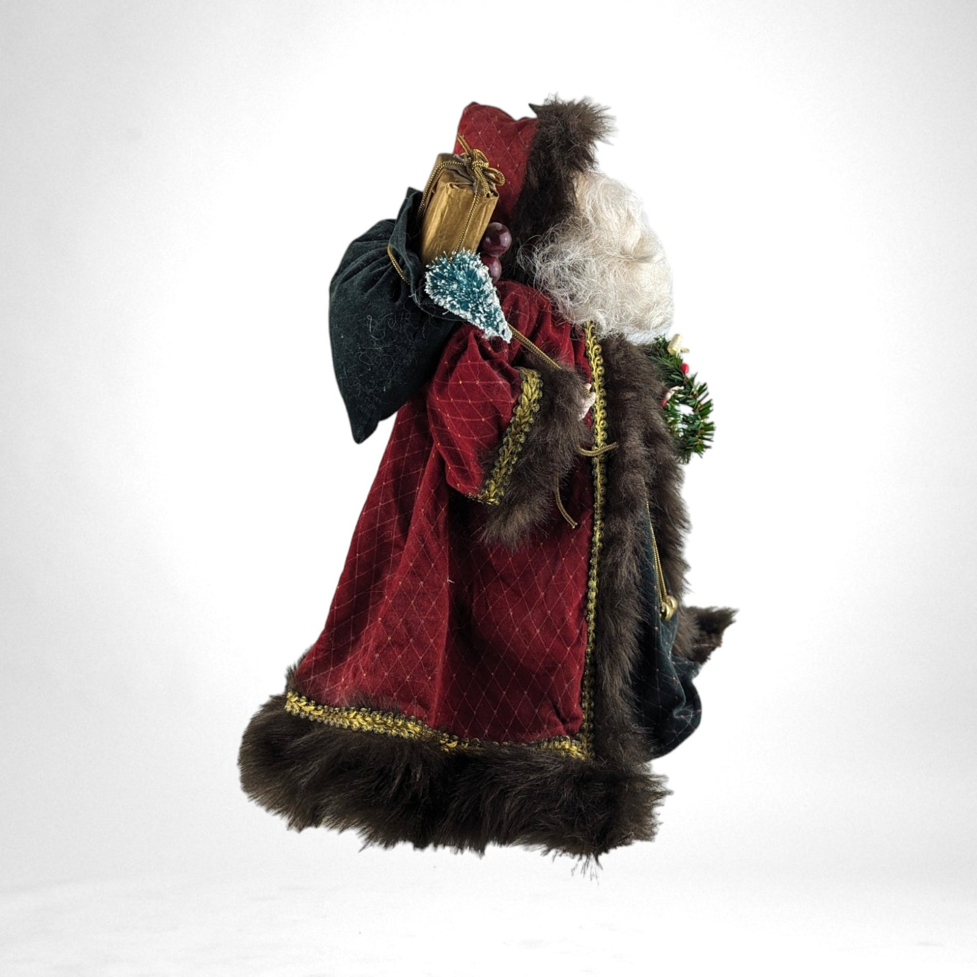 Vintage San Francisco Music Box Musical Display Santa | Holiday Decor | Collectible Christmas Figurine | Whimsical Home Accent