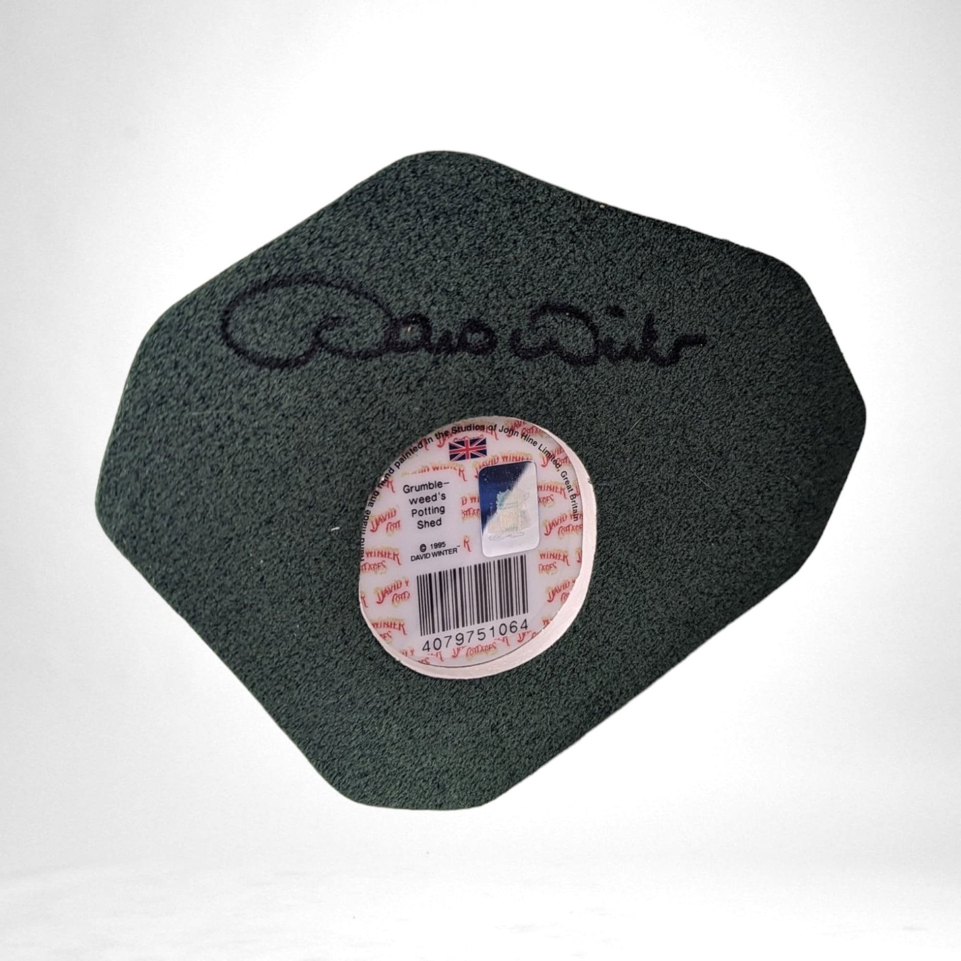 David Winter Cottages Grumbleweed's Potting Shed 1995 Signed