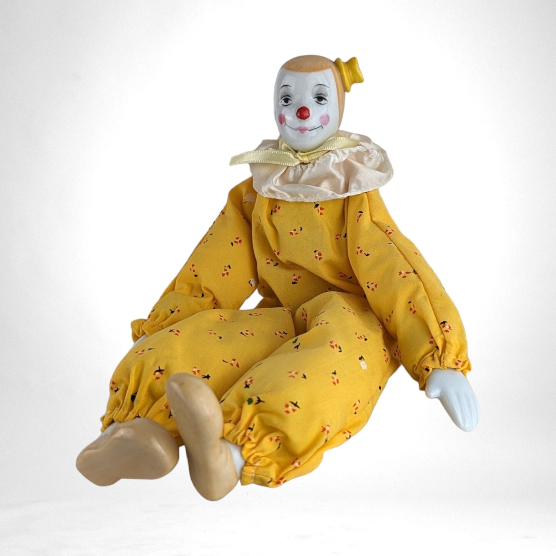1983 Enesco Yellow Clown Doll