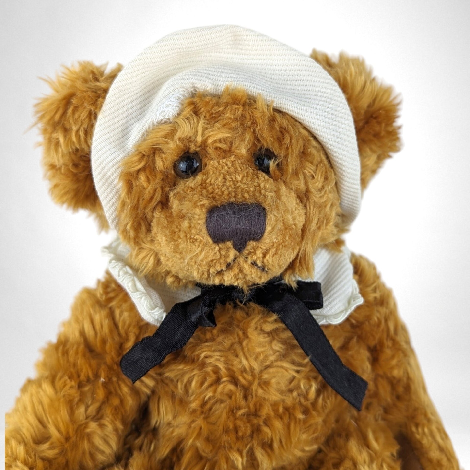 Vintage Russ Berrie Plymouth and Mayflower Thanksgiving Teddy Bears