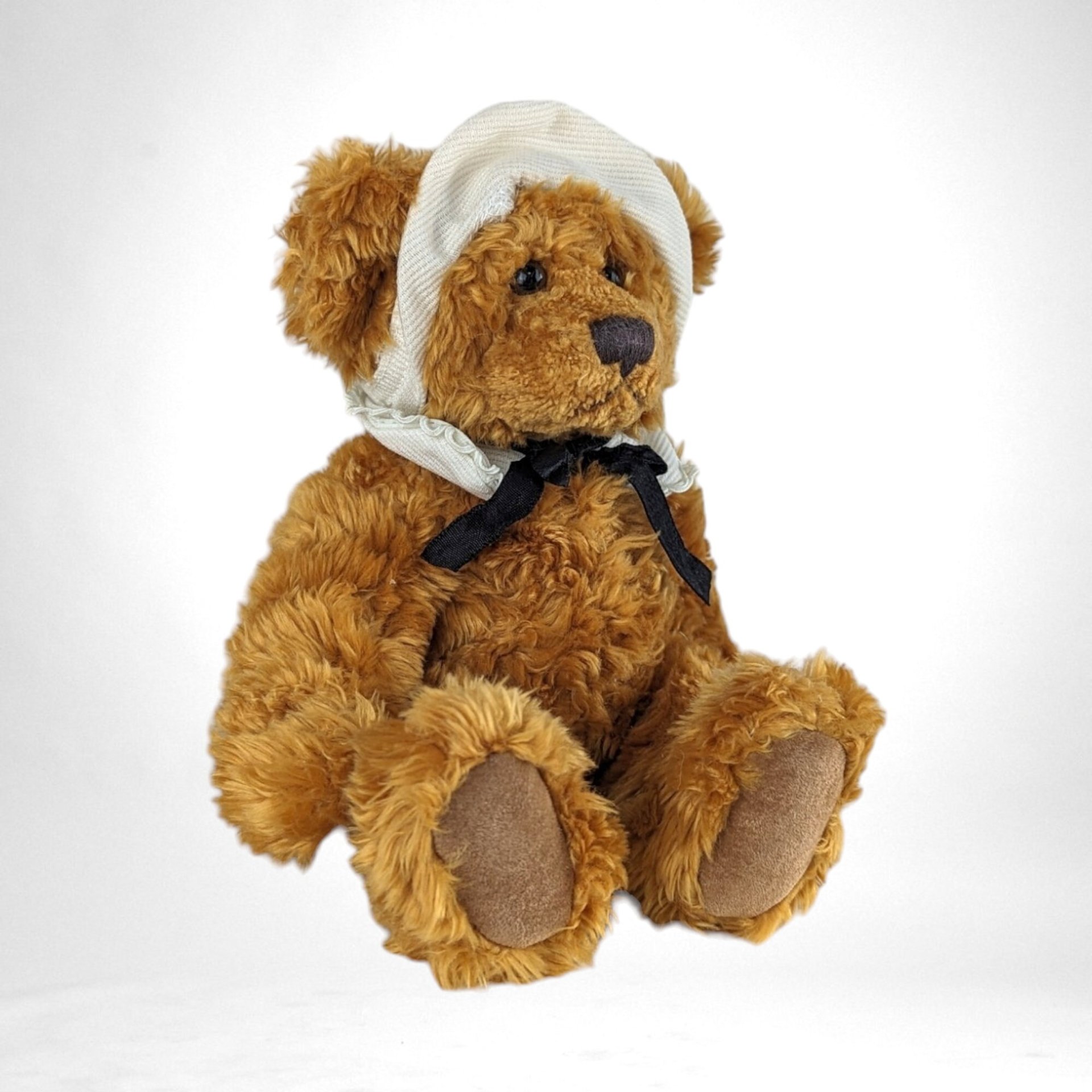 Vintage Russ Berrie Plymouth and Mayflower Thanksgiving Teddy Bears