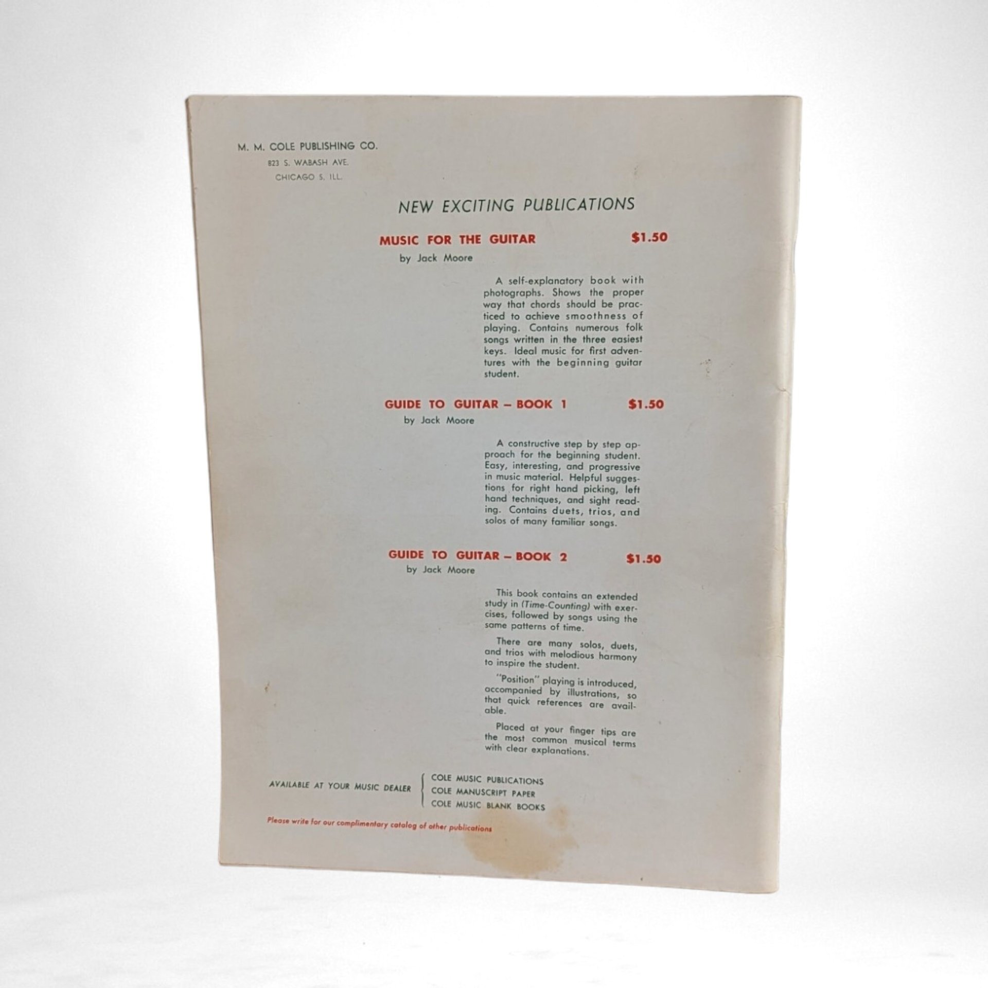 1944 Barber Shop Ballands Cole Edition Music Book