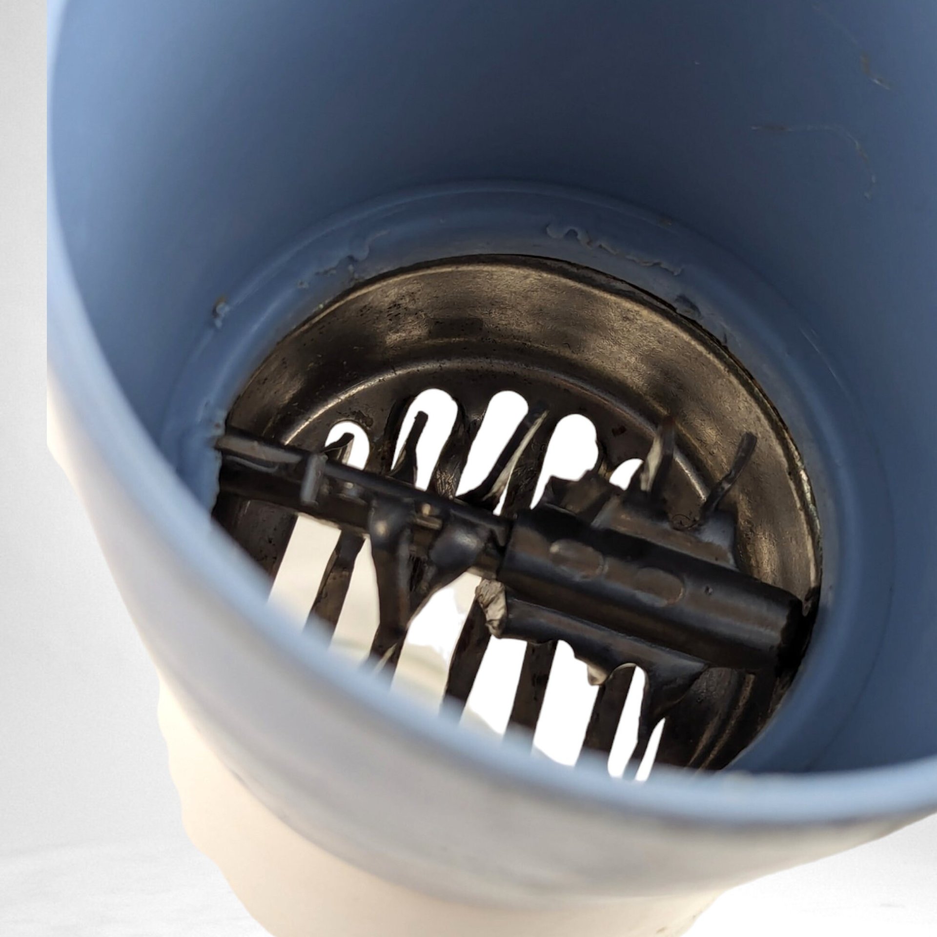 Vintage Federal Glass Nut Grinder, Orange or Blue Top, Your Choice