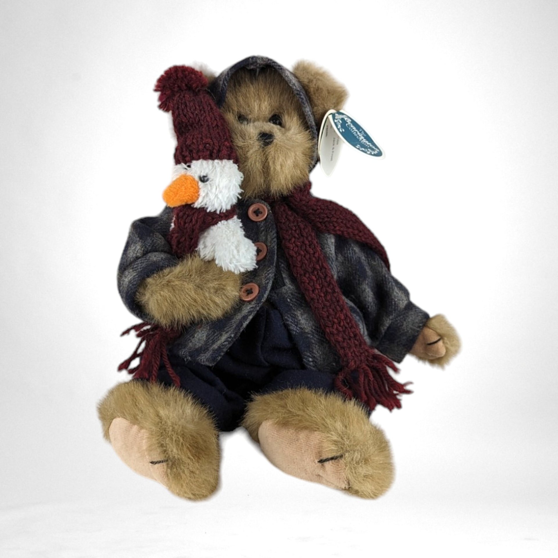 Vtg Bearington Jack and Frost Plush 13" Teddy Bear