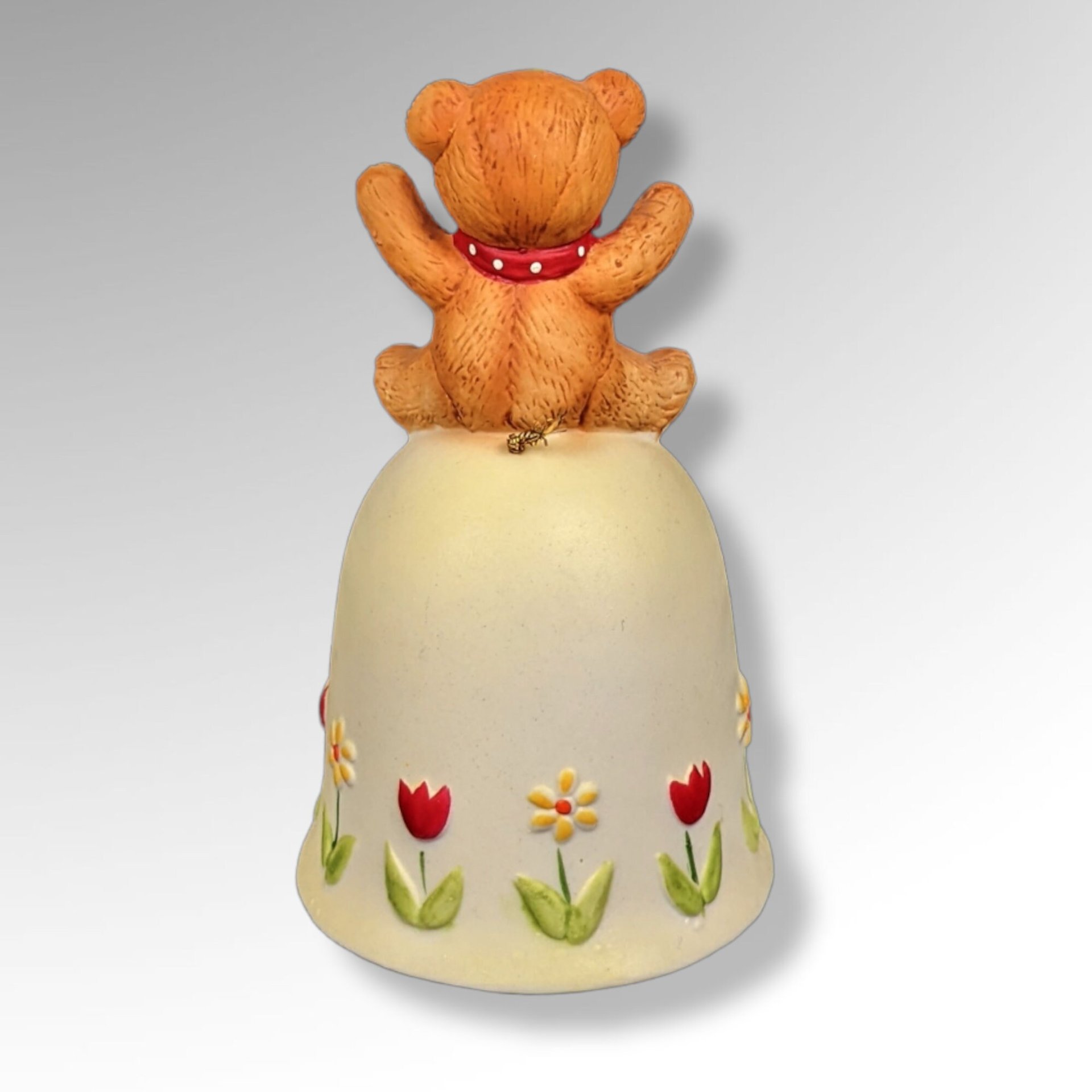 1979 Enesco Rigglets Ceramic Bell with Bear