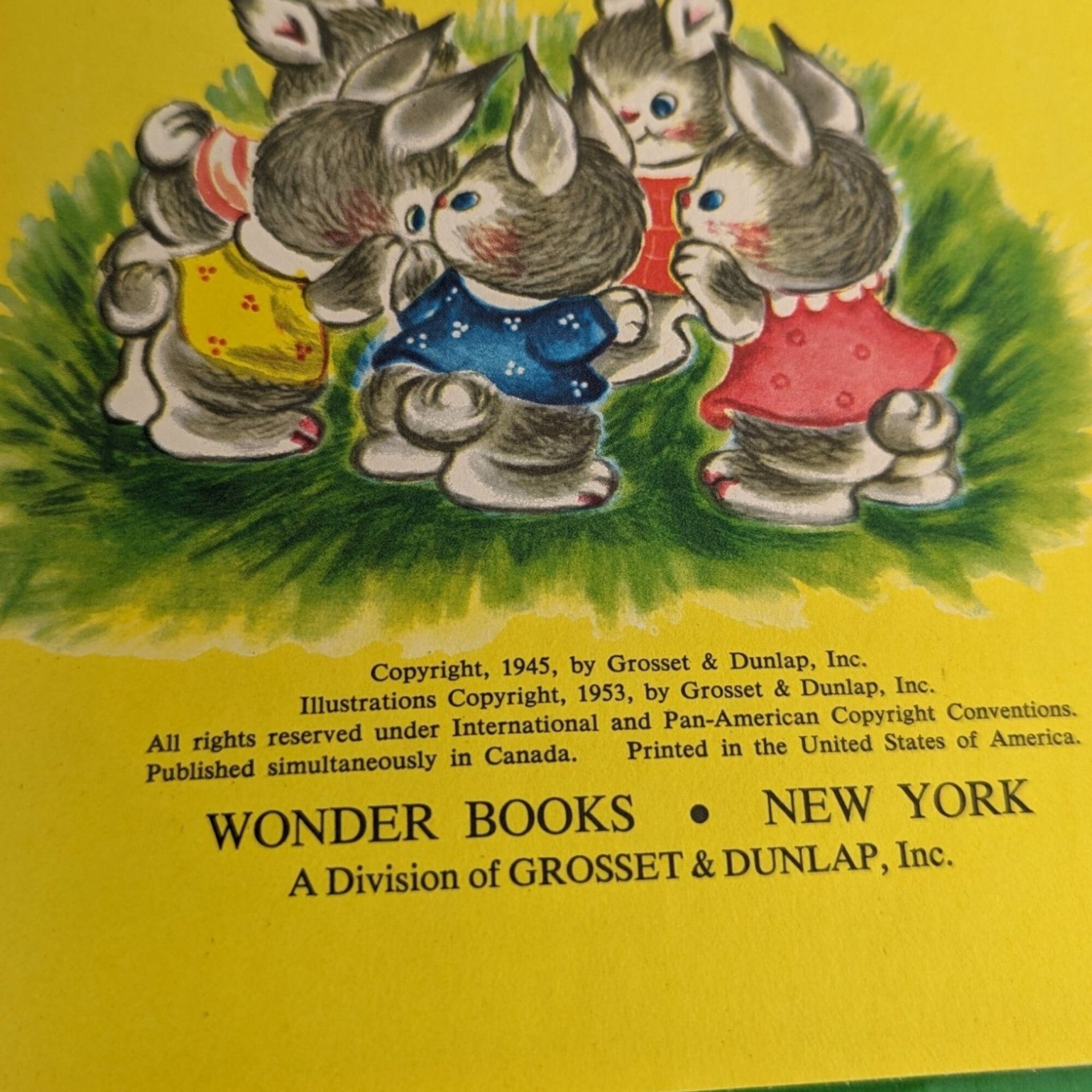 1953 A Surprise for Mrs. Bunny, Charlotte Steiner, Hardcover