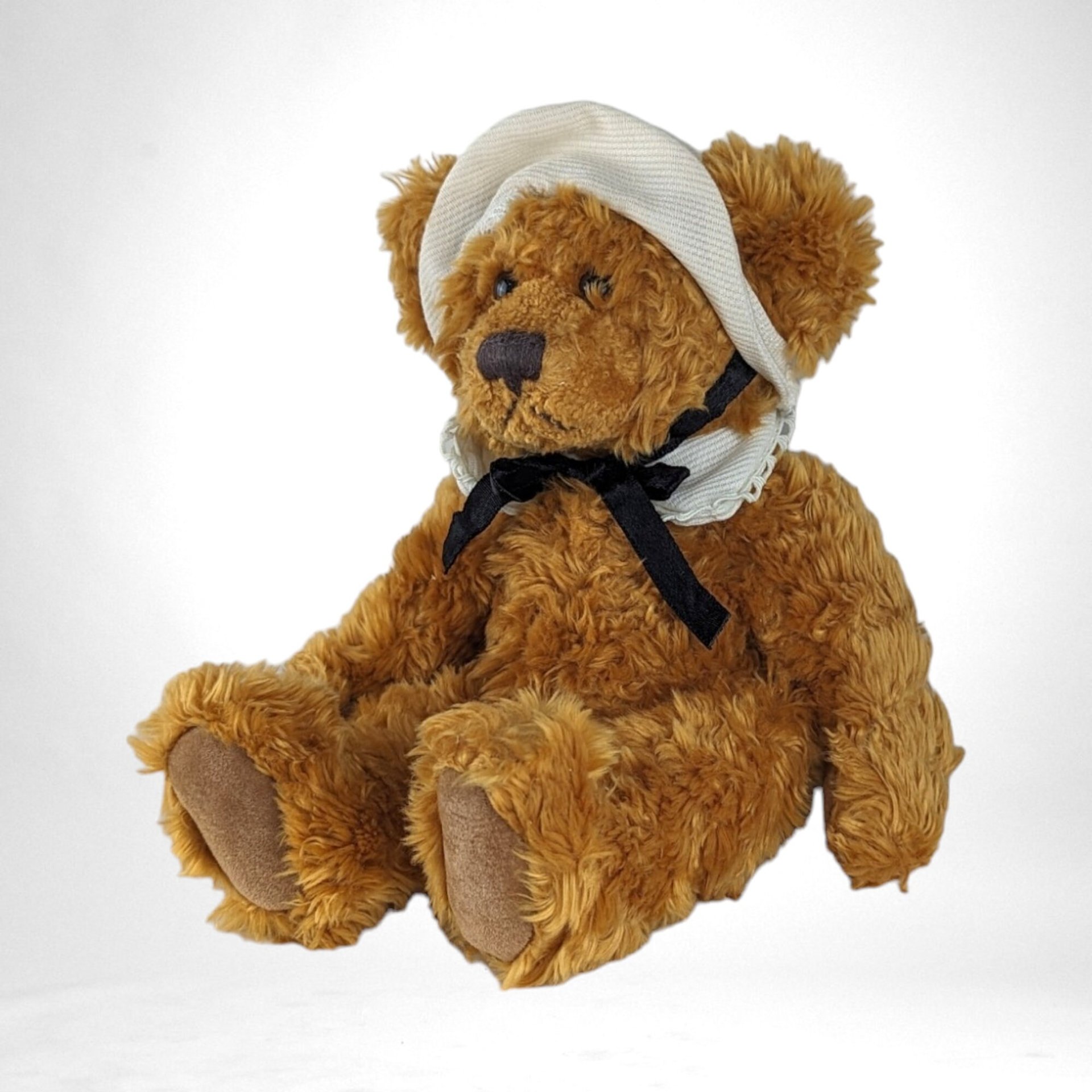 Vintage Russ Berrie Plymouth and Mayflower Thanksgiving Teddy Bears