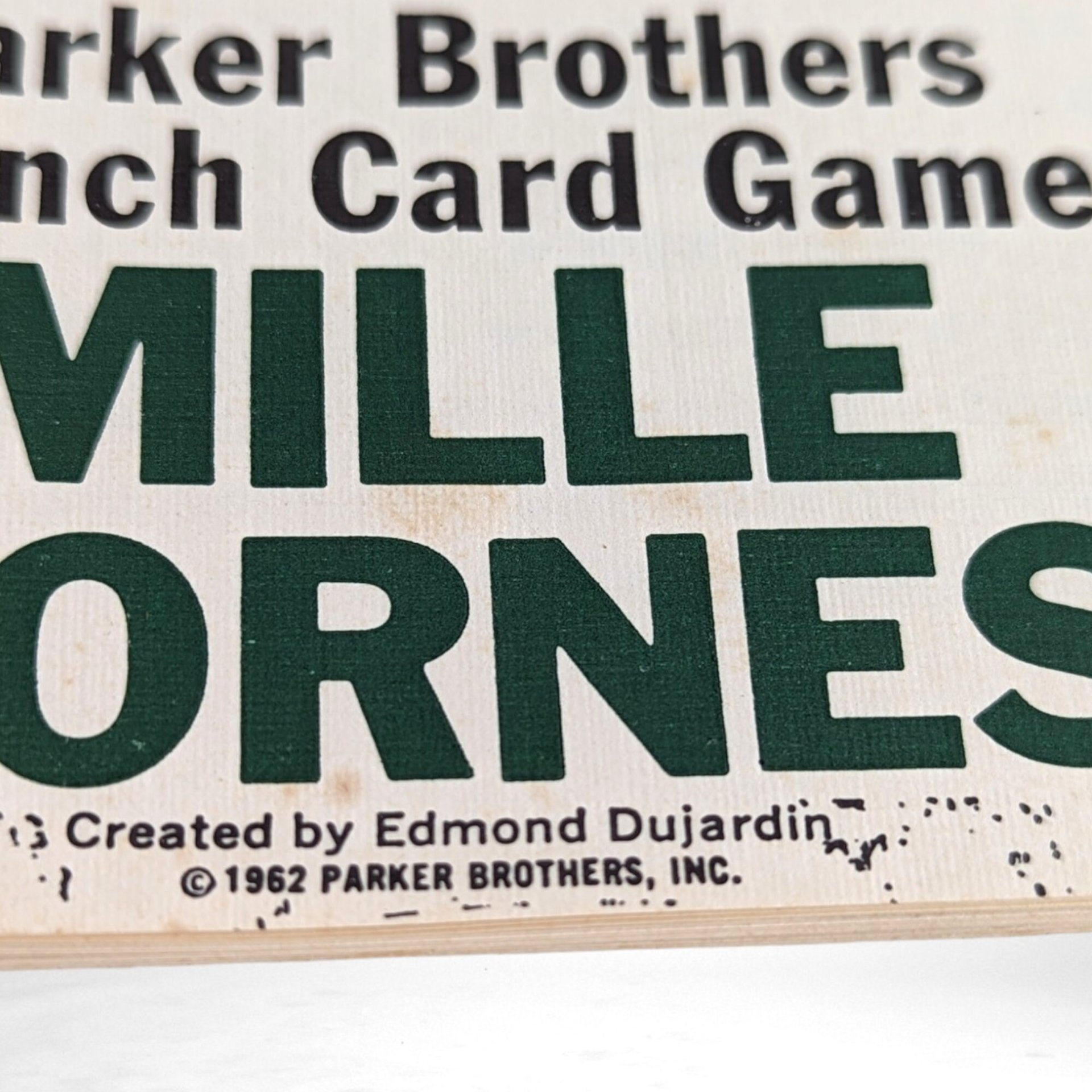 1962 Parker Brothers Mille Bornes Game