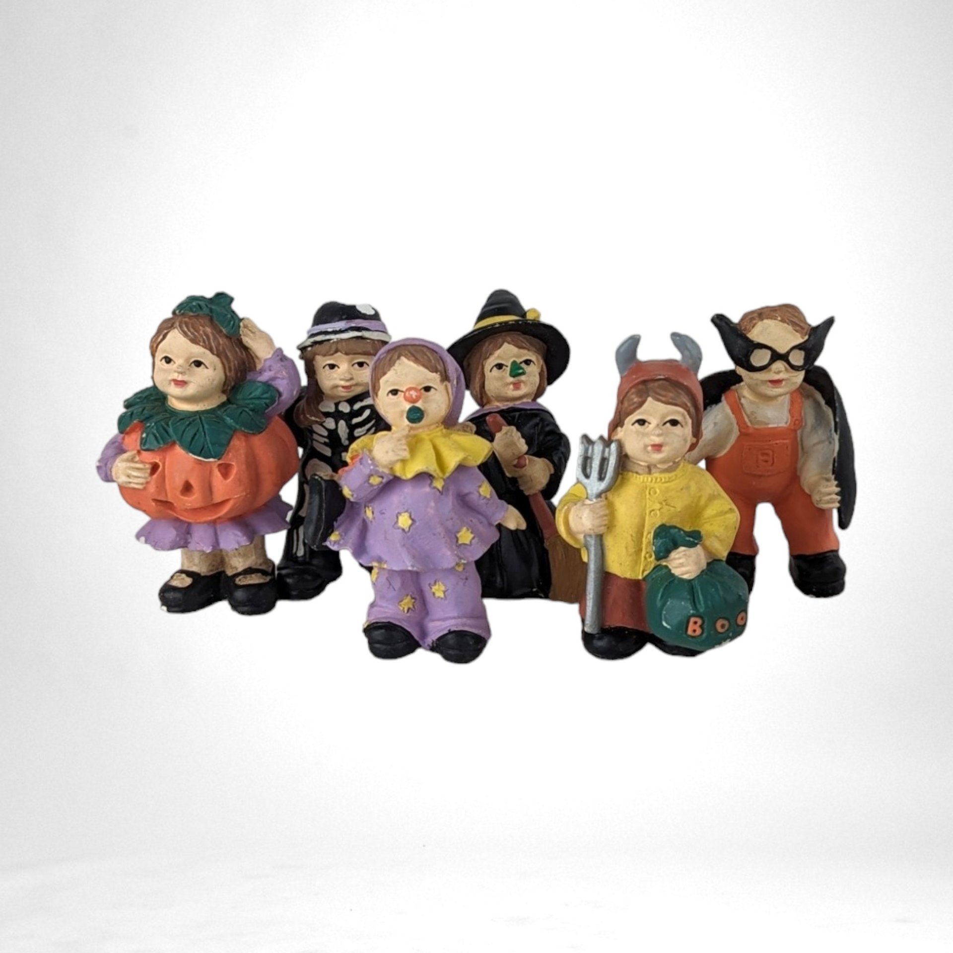 Vintage Lighted Munchkin 4 Piece Halloween House, With Extra Pieces