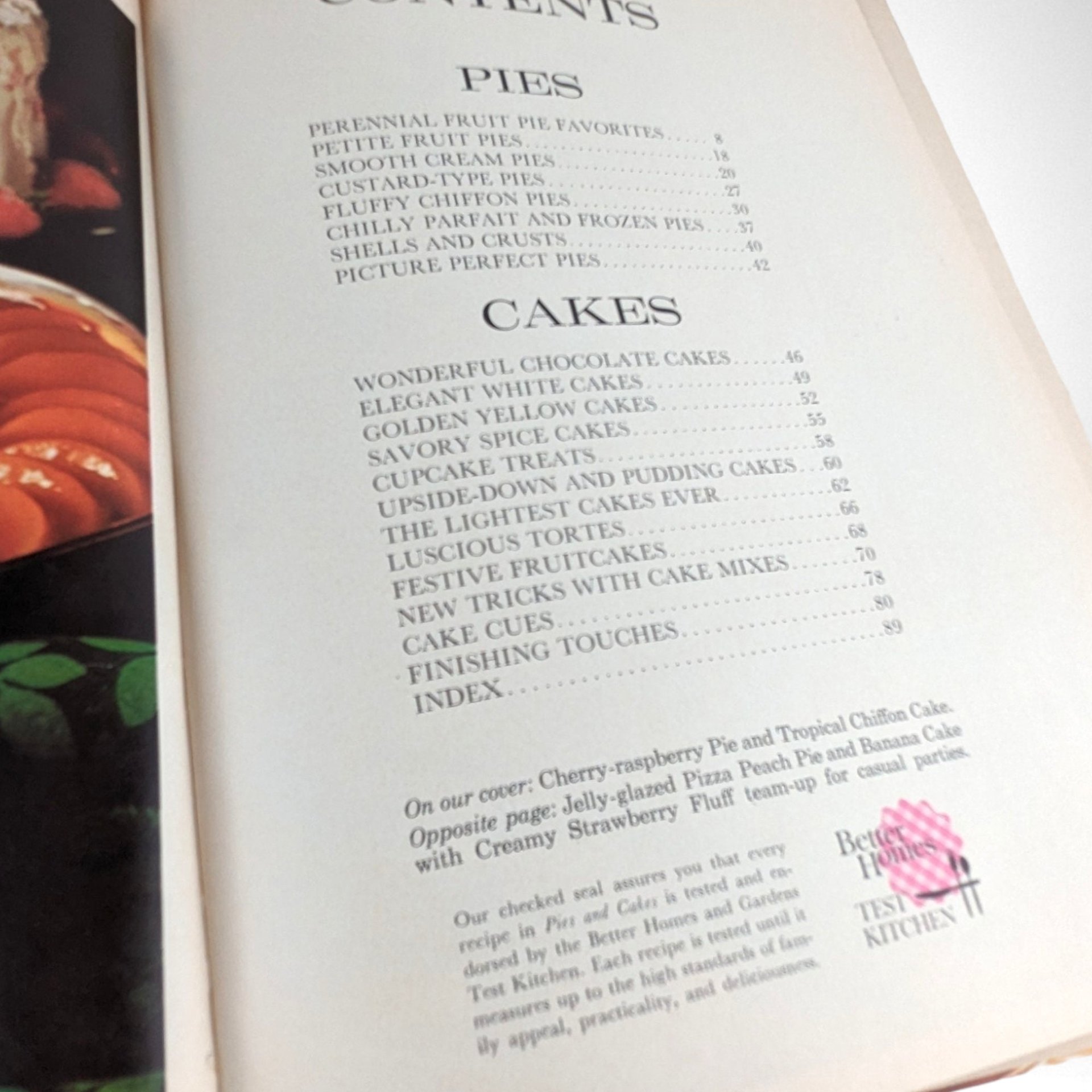 1966 BHG Pies and Cakes Cookbook, Hardcover