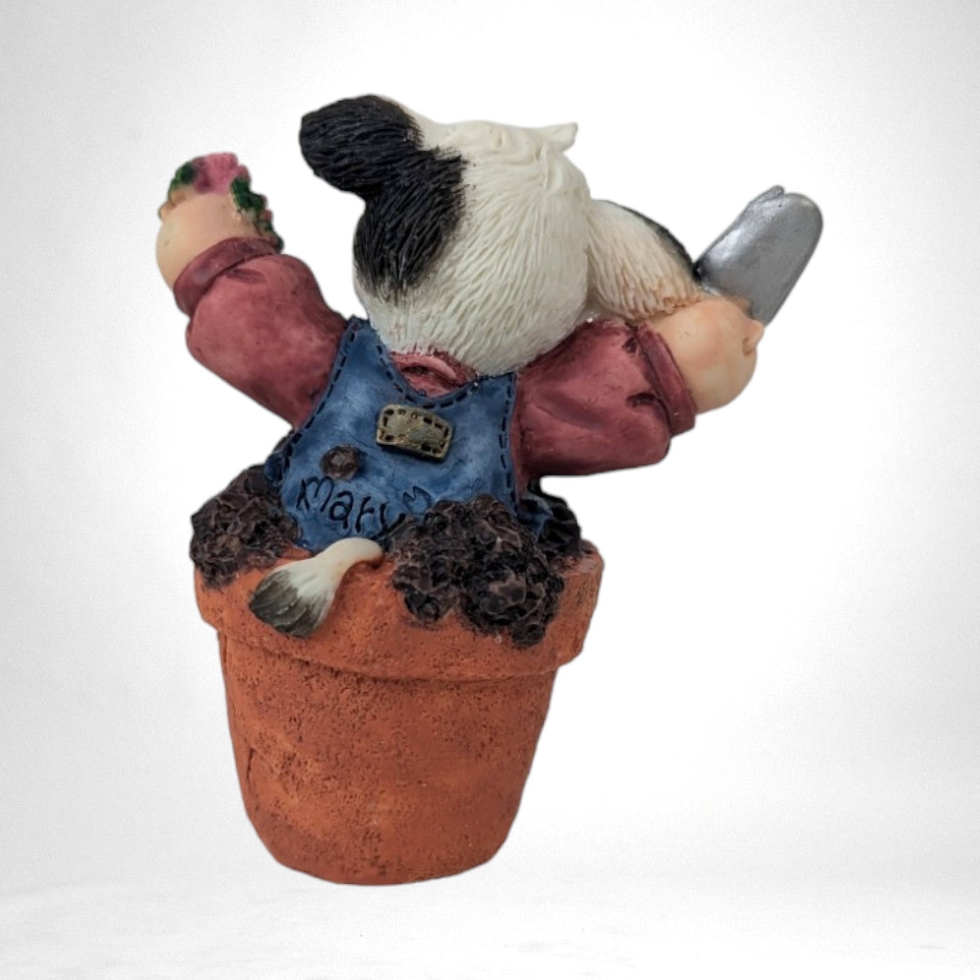 1996 Enesco Mary Moo Moos "Peek-A-Moo" Cow Figurine