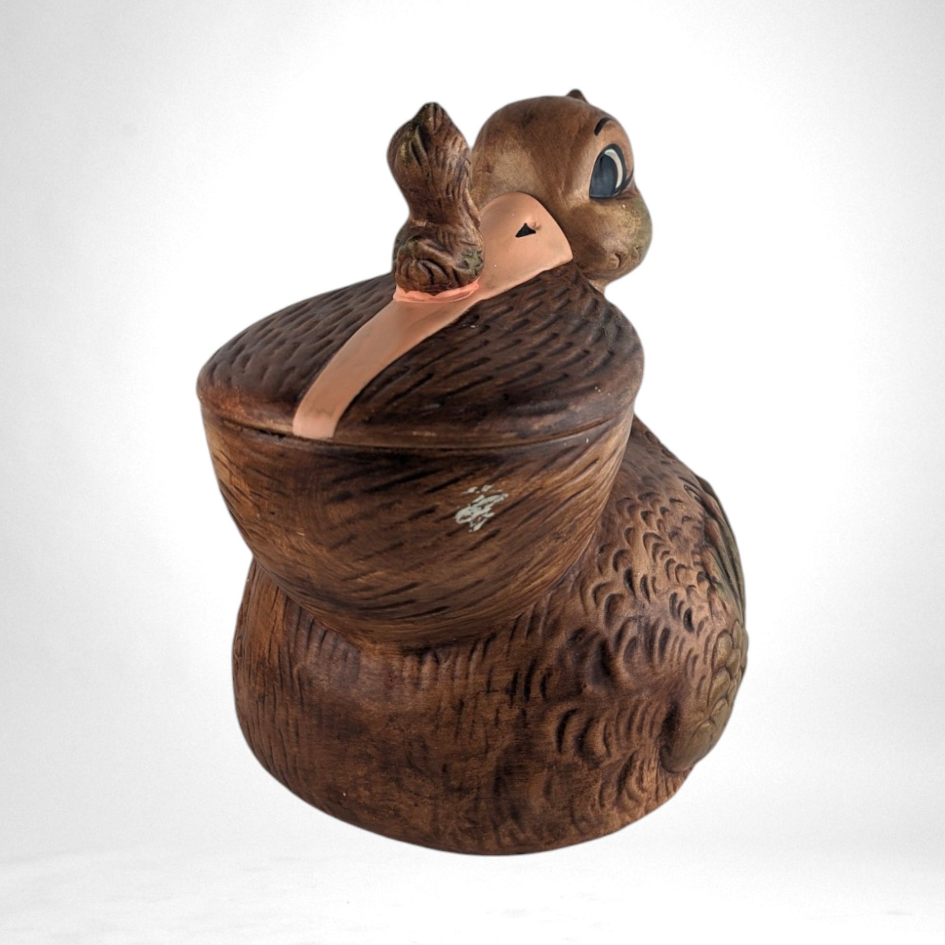 Vintage Ceramic Pelican Cookie Jar