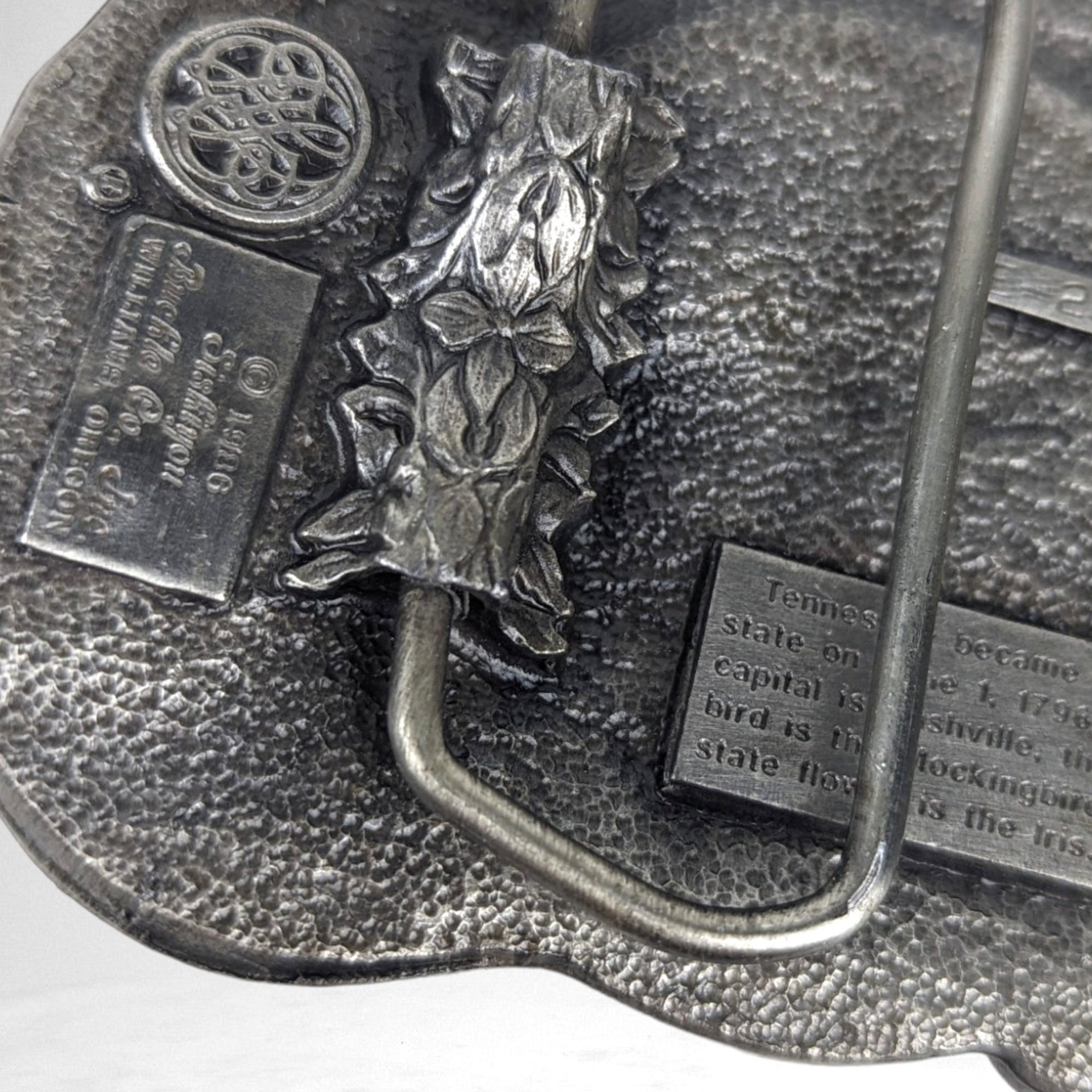 1986 Tennesse Dixie Siskiyou Metal Belt Buckle