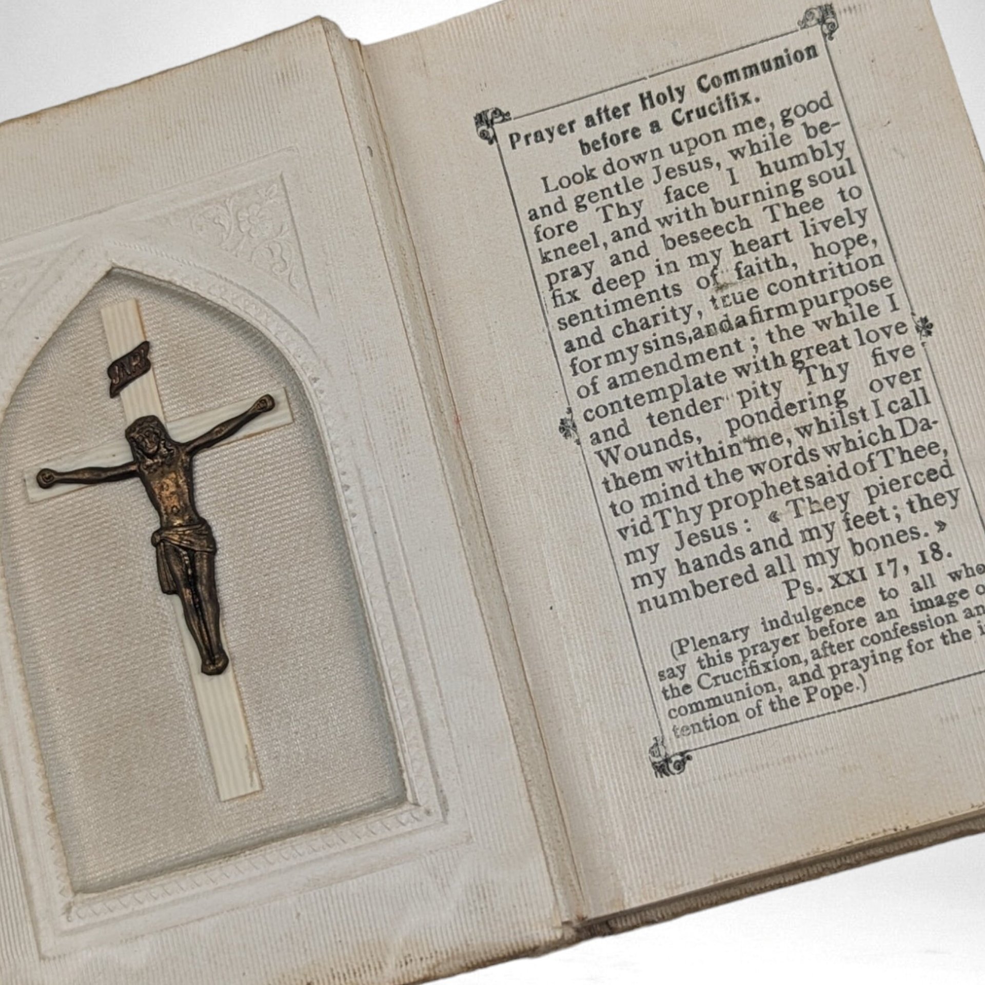 Antique My First Communion Prayer Book