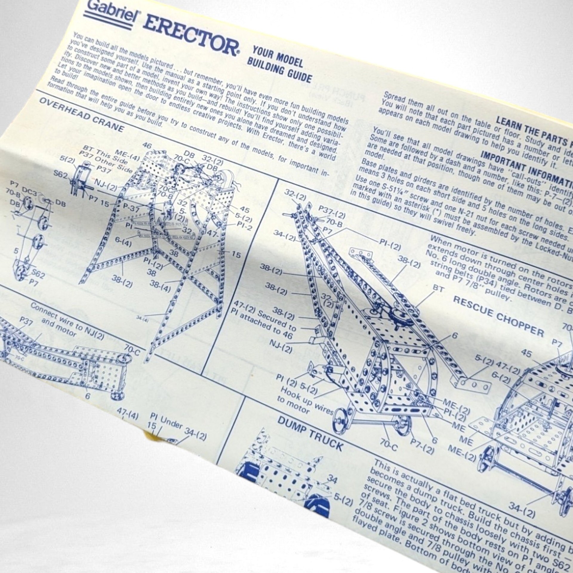 Vintage Gabriel Erector Set | Classic Construction Toy for Creative Builders | Engineering Kit | Collectible Gift Idea
