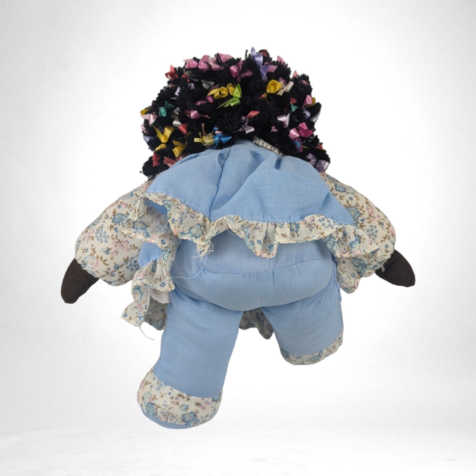 Vintage Rag Doll with Blue Dress