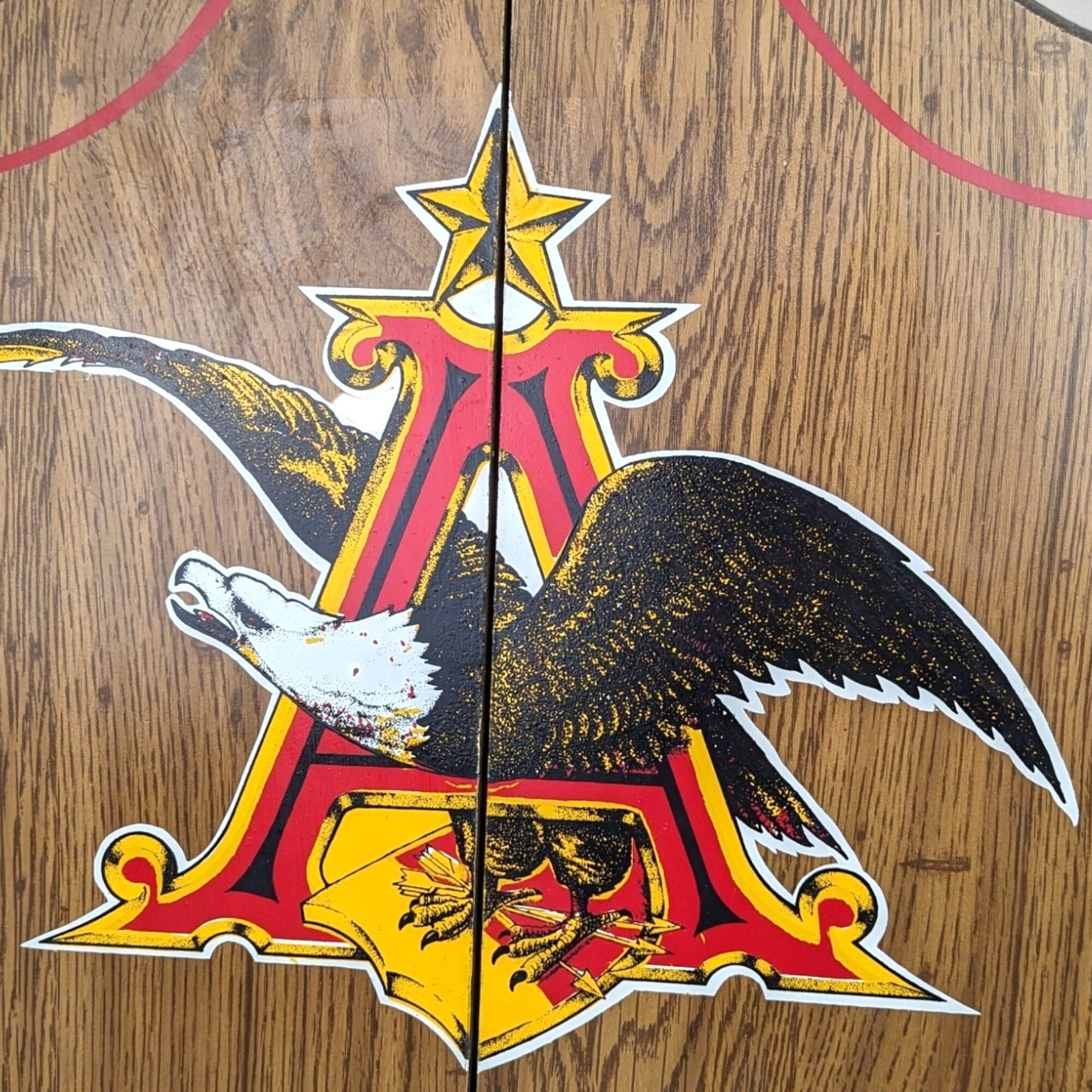Anheiser Busch Dart Board with Darts