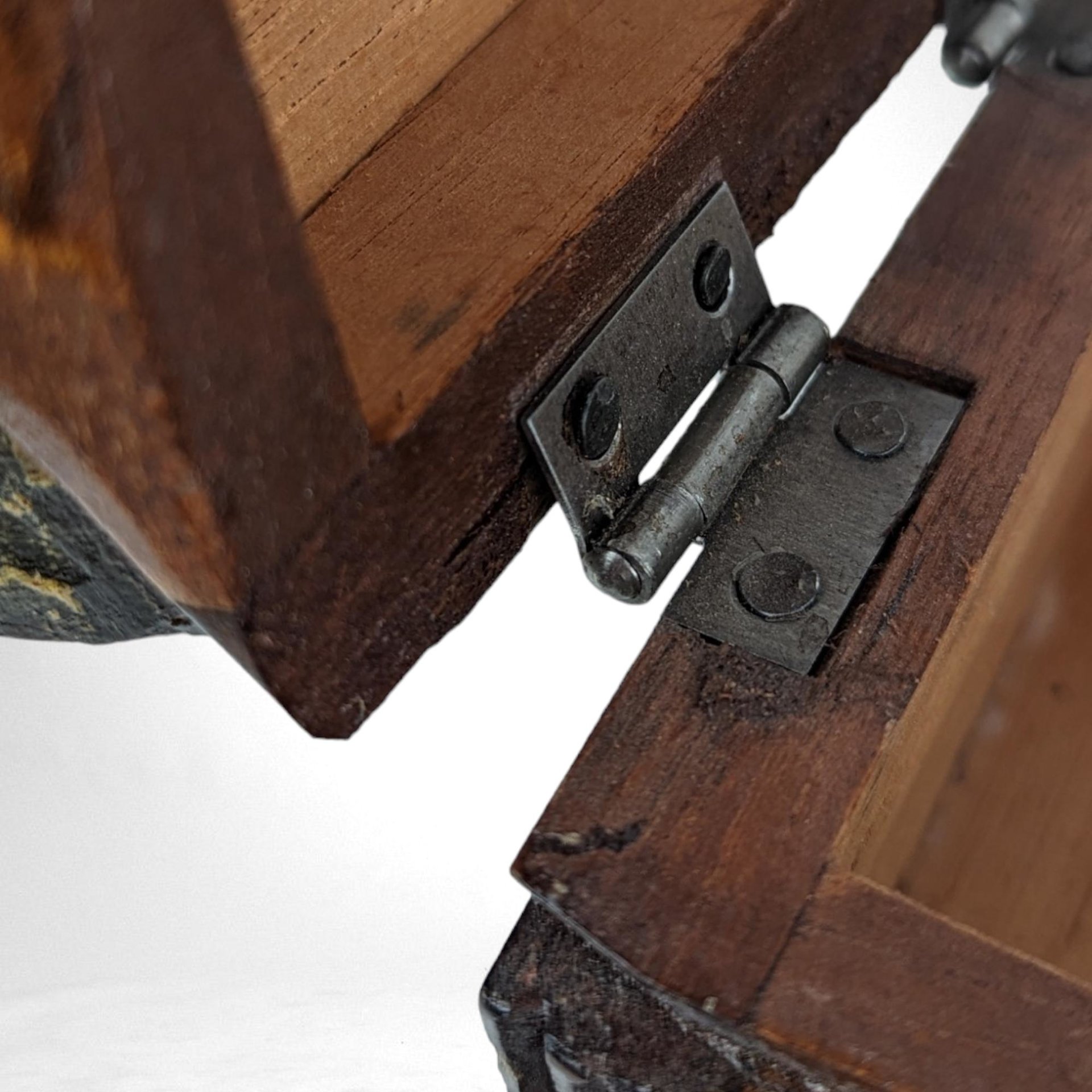 Unique Vintage Dream Box | Hand-Carved Wood | Honduras