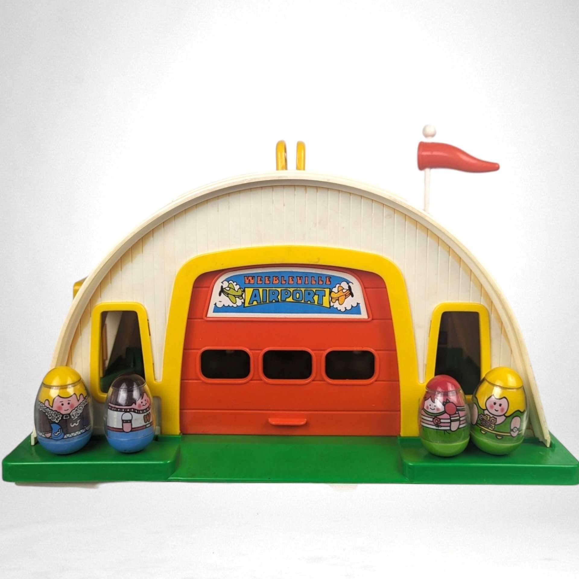 1975 Hasbro Romper Room Weebles Airport Playset