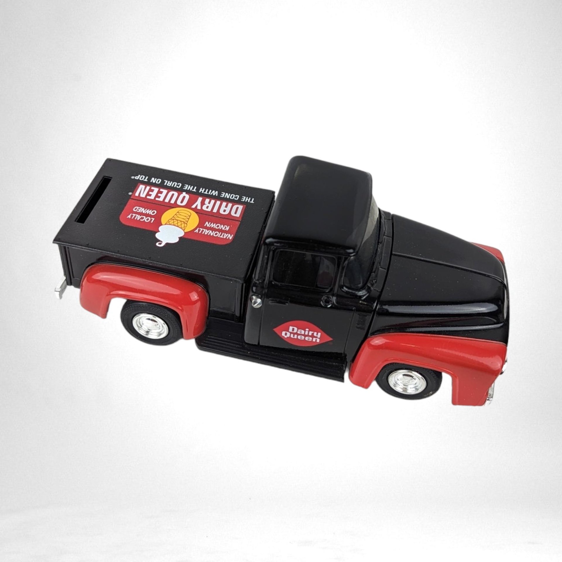 Vintage ERTL Dairy Queen 1956 Ford Truck Bank, Coin Bank, Diecast Truck, Collectible Toy, Americana