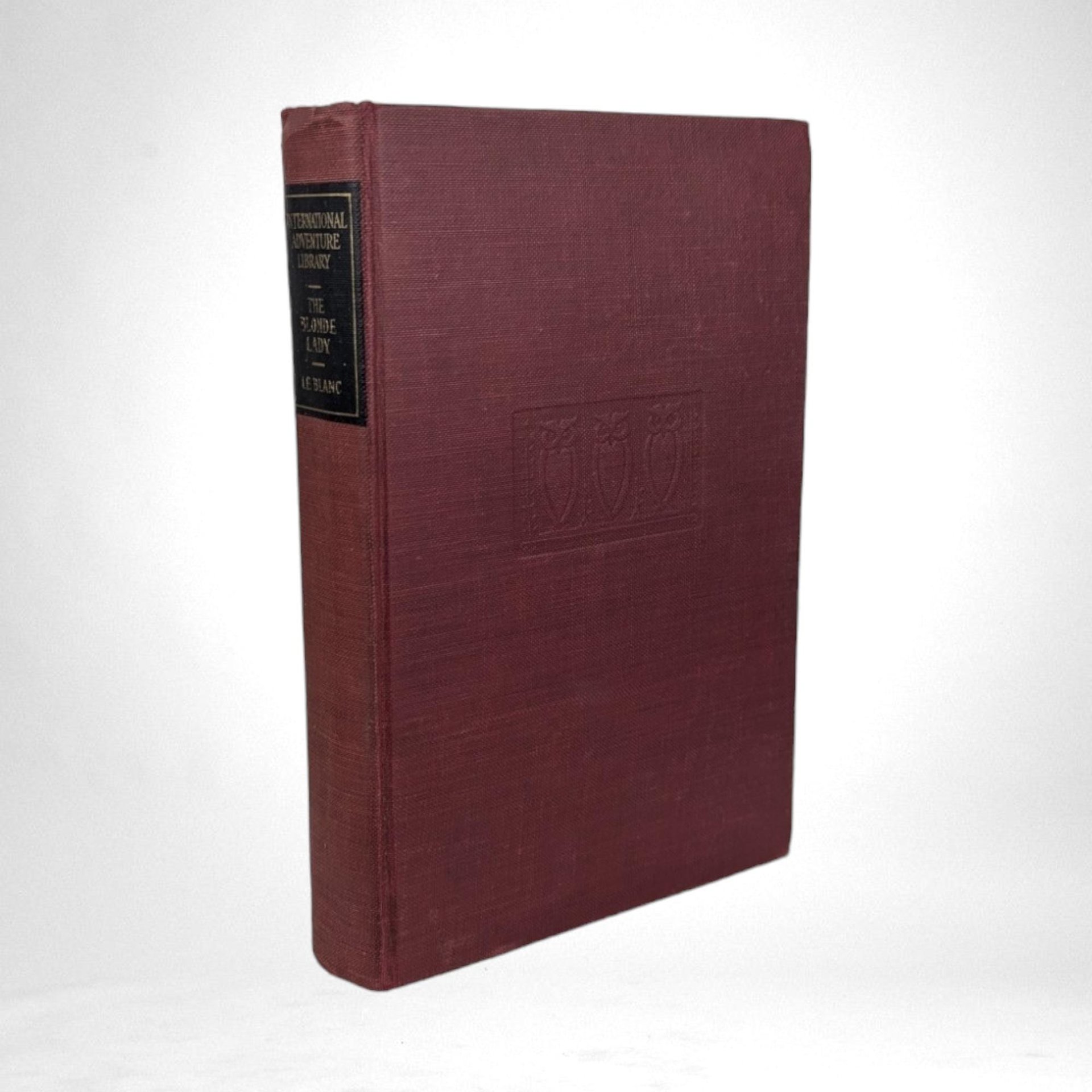 1910 The Blonde Lady, Maurice Leblanc,  Antique Book,  Arsène Lupin, International Adventure Library,  Gift for Book Lover