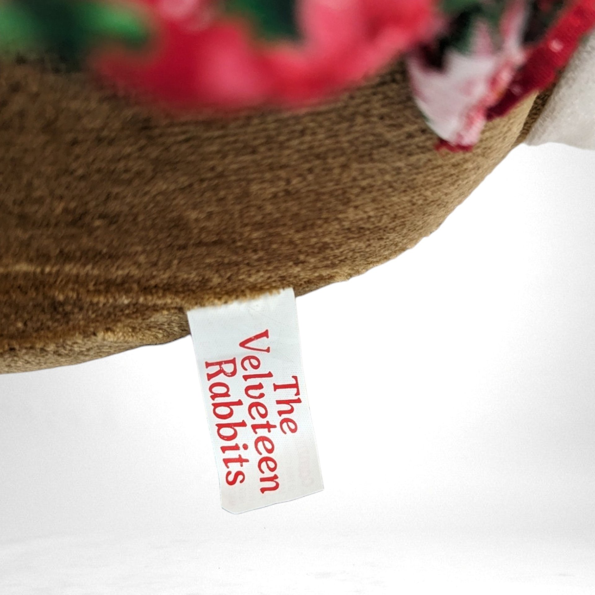 Vintage 14-Inch Plush Velveteen Rabbit - Adorable Christmas Decor, Soft Holiday Toy, Gift for Rabbit Lovers and Collectors