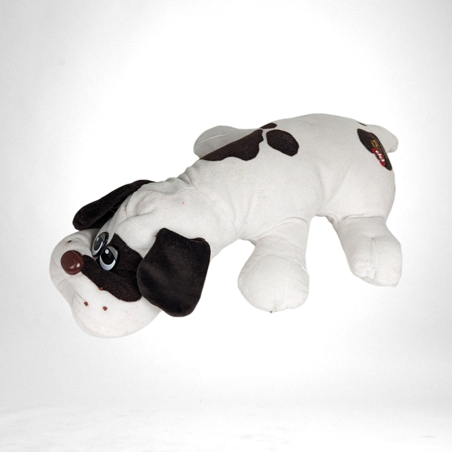 1985 Tonka Pound Puppy White with Dark Brown Spots