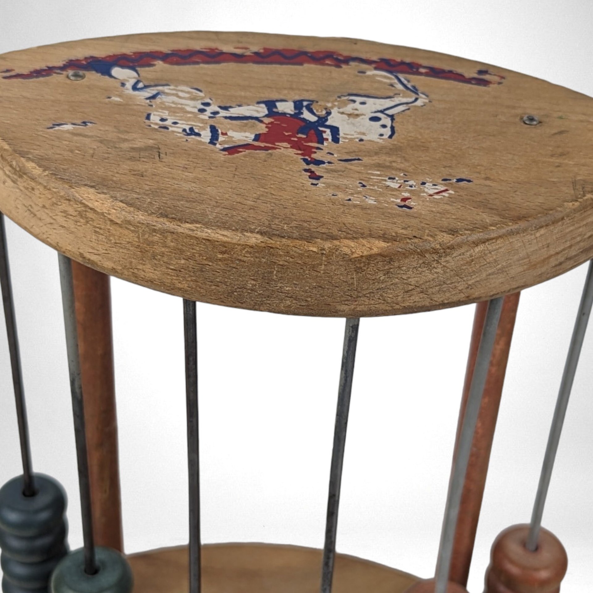 Vintage Wood Abacus Counting Toy