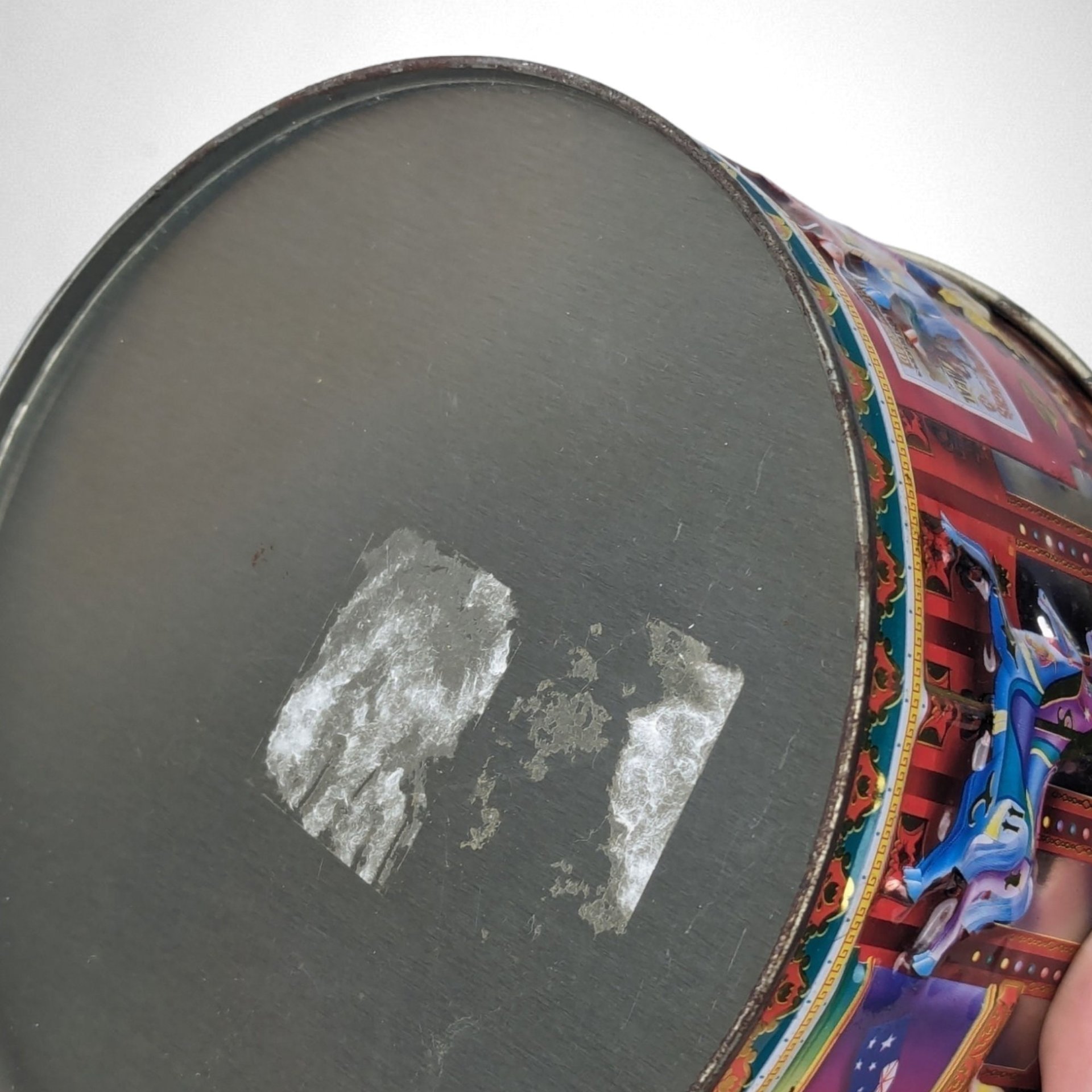 Vintage Carousel Metal Tin