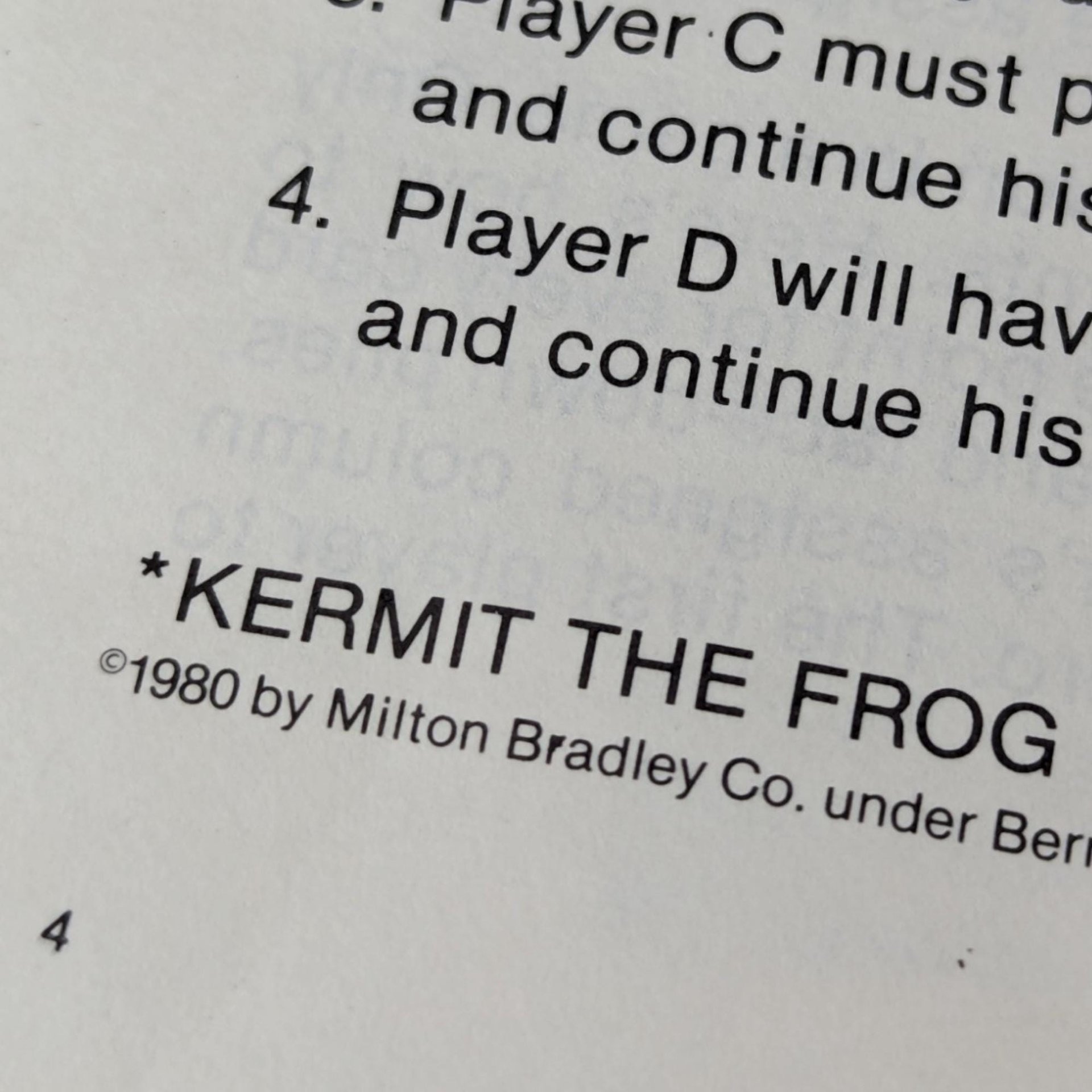 1980 Milton Bradley Kermit the Frog Game