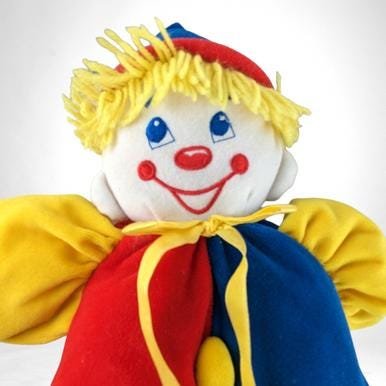 1995 Soft Classics 15" Plush Clown