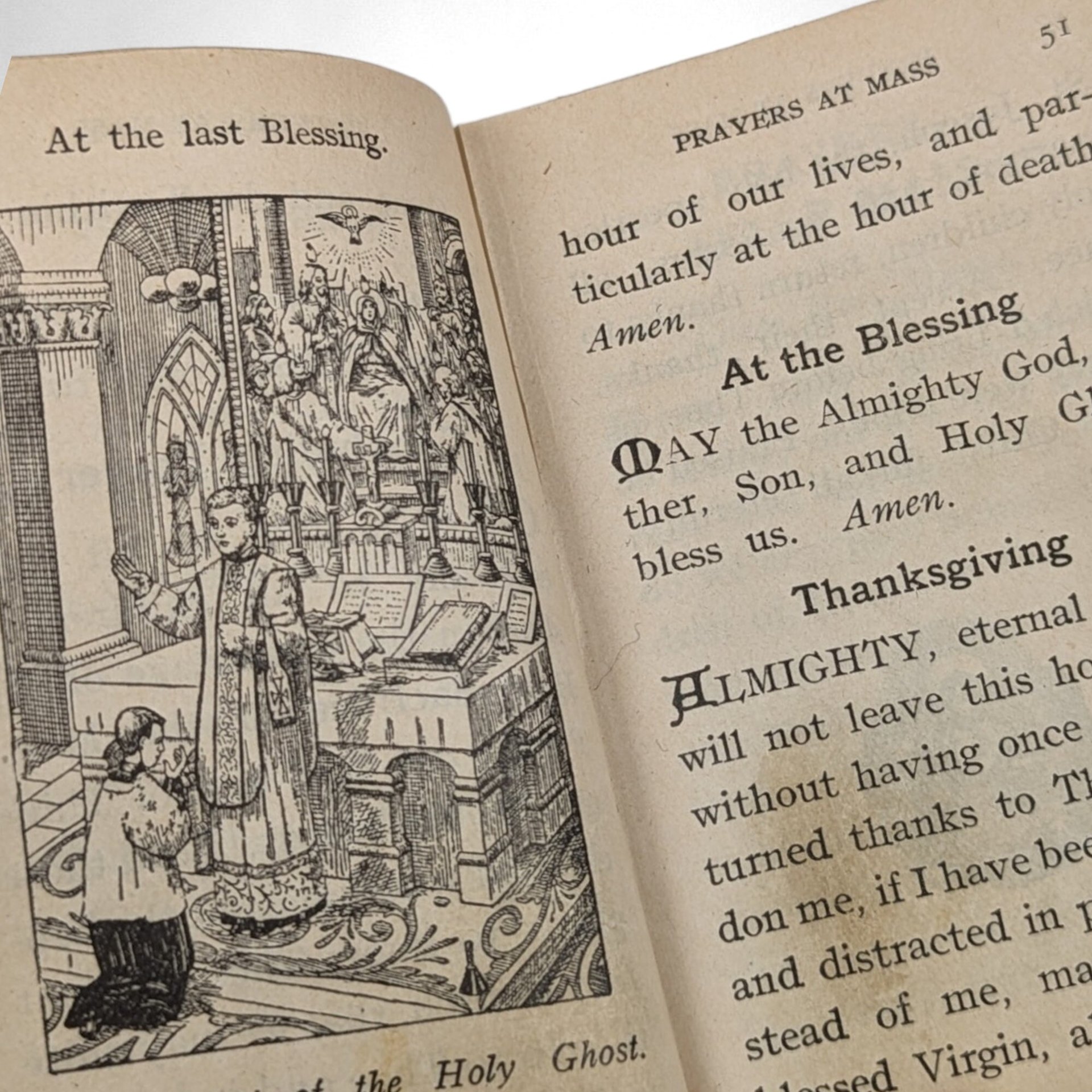 Antique My First Communion Prayer Book