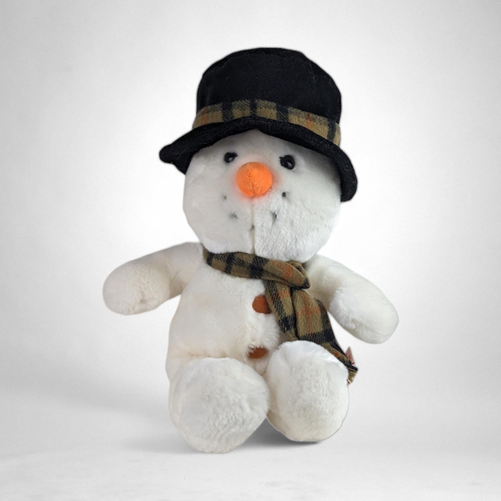 Vintage Russ Snowflake Plush Snowman