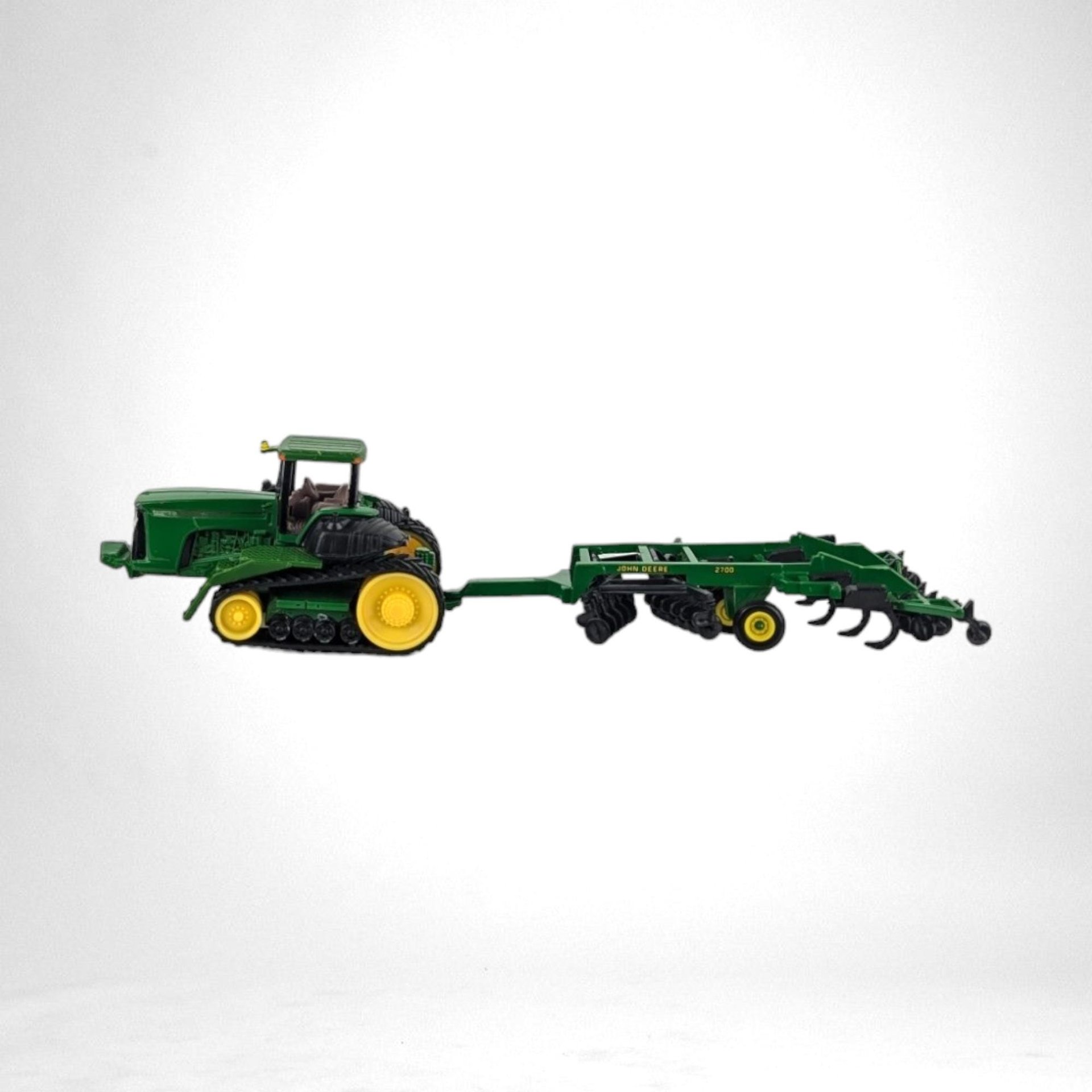 Vintage ERTL John Deere Tractor and Mulcher Set | Collectible Die-Cast Toy | Perfect for Farm Toy Enthusiasts