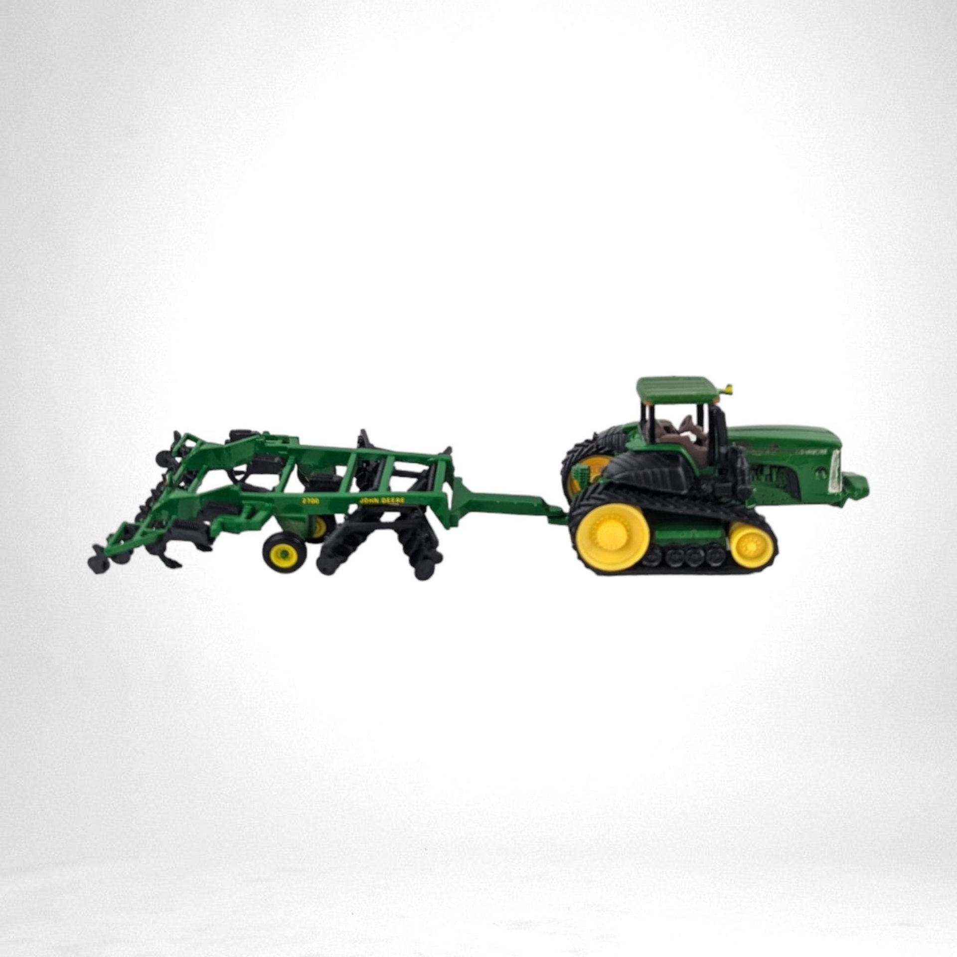 Vintage ERTL John Deere Tractor and Mulcher Set | Collectible Die-Cast Toy | Perfect for Farm Toy Enthusiasts