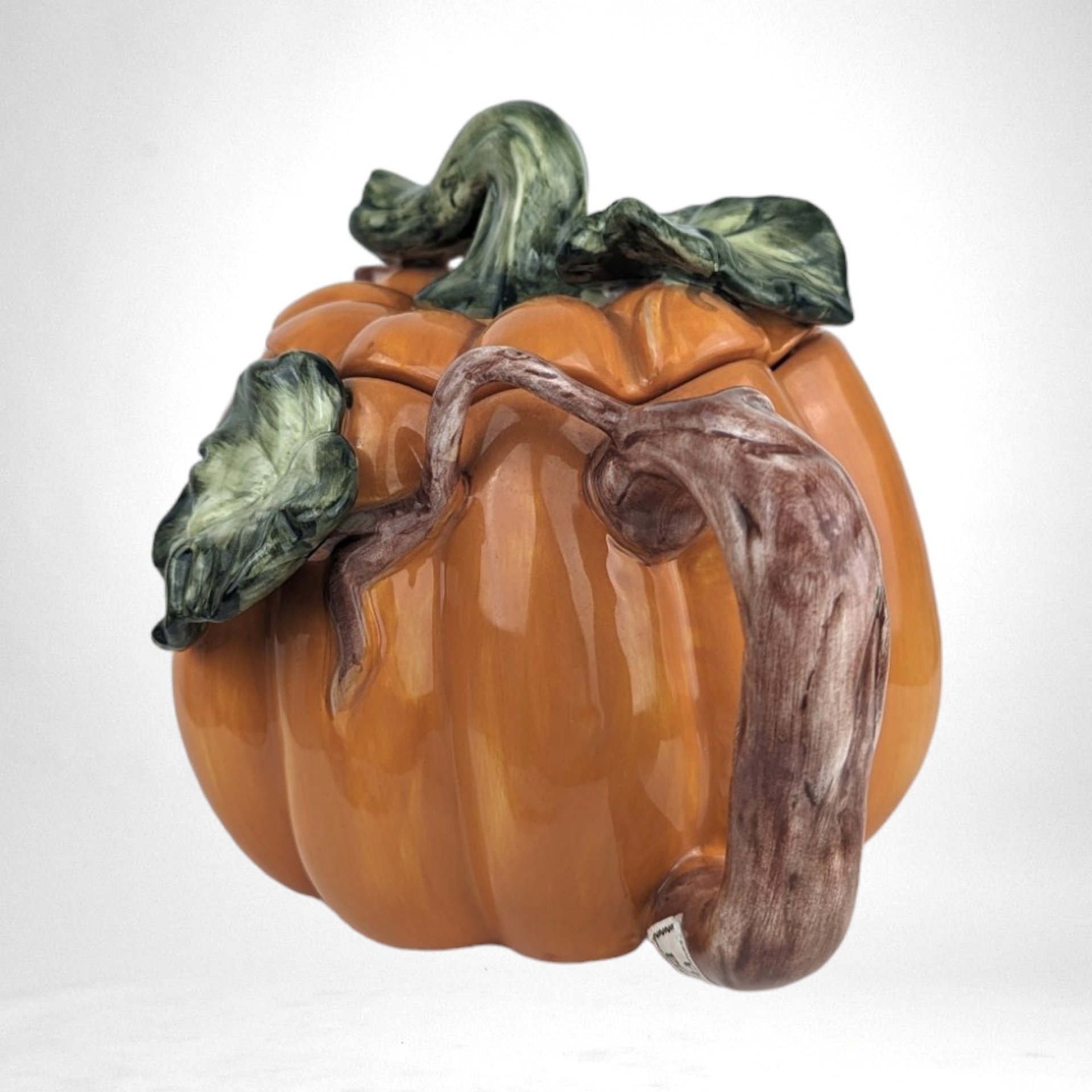 Vintage Kaldun & Bogle Ceramic Pumpkin Teapot