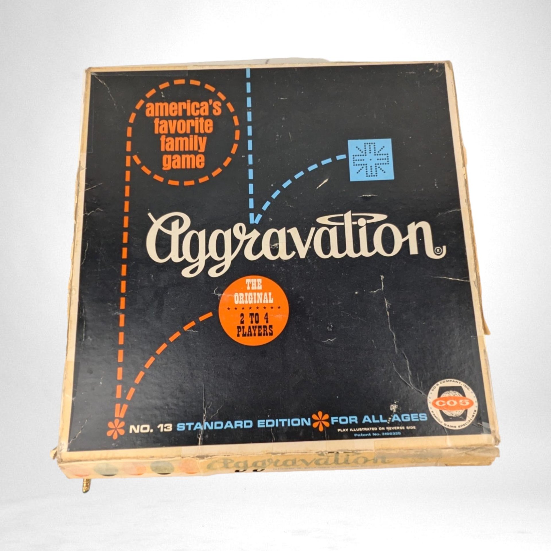 Vintage 1962 Game Co-5 Aggravation Game | Classic Family Board Game | Nostalgic Fun for Game Night | Rare Collectible