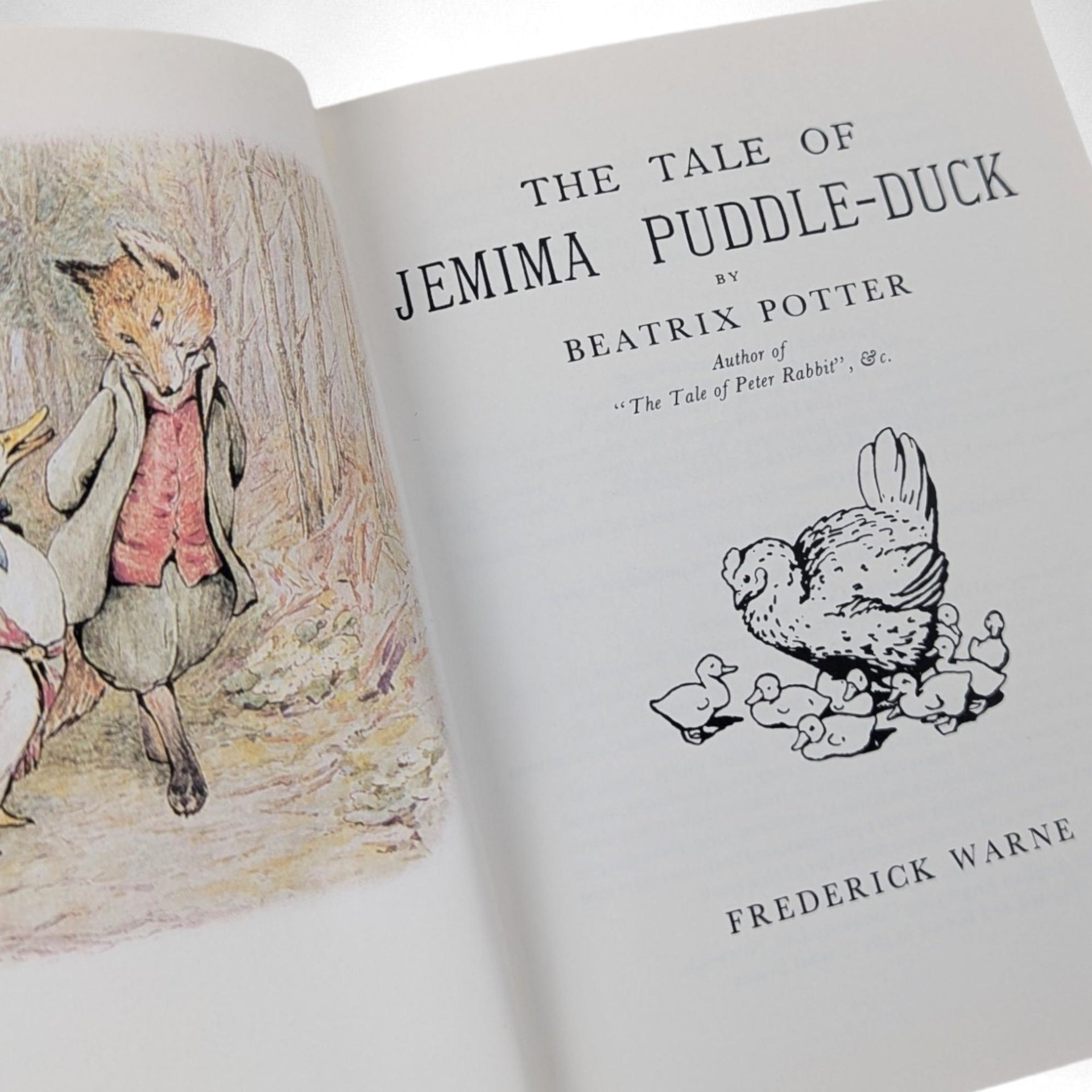 1991 Beatrix Potter The Tale of Jemima Puddle Duck Small Softcover Book, Softcover