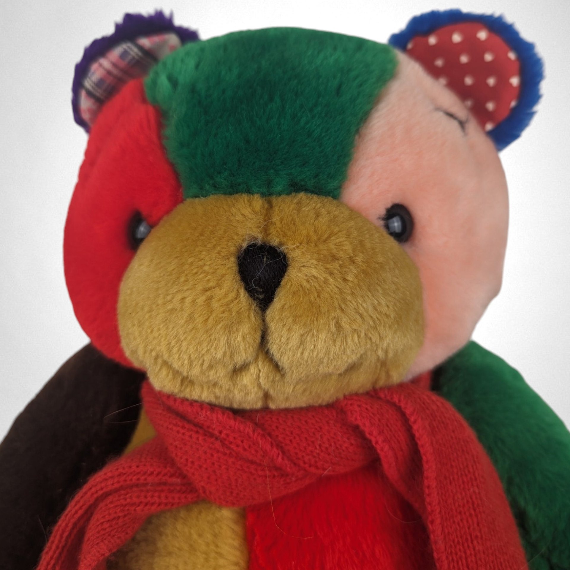 1996 Peef the Patchwork Bear Plush