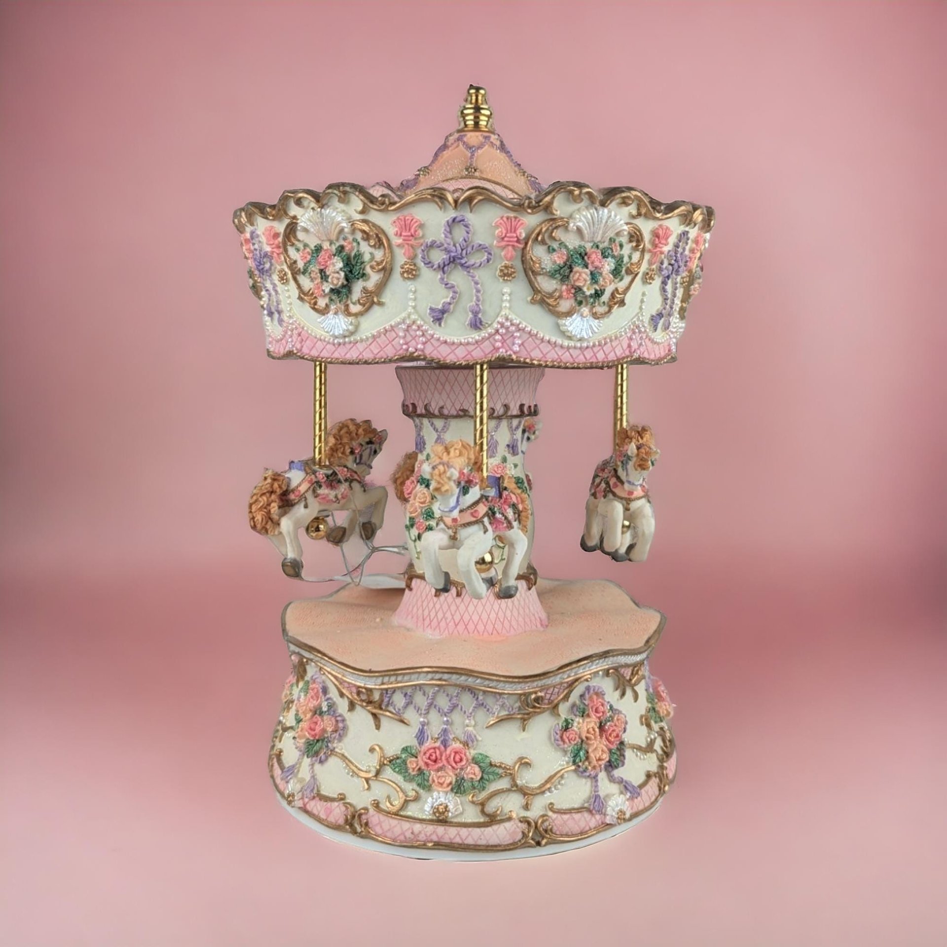 Vintage Timeless Treasures Musical Carousel