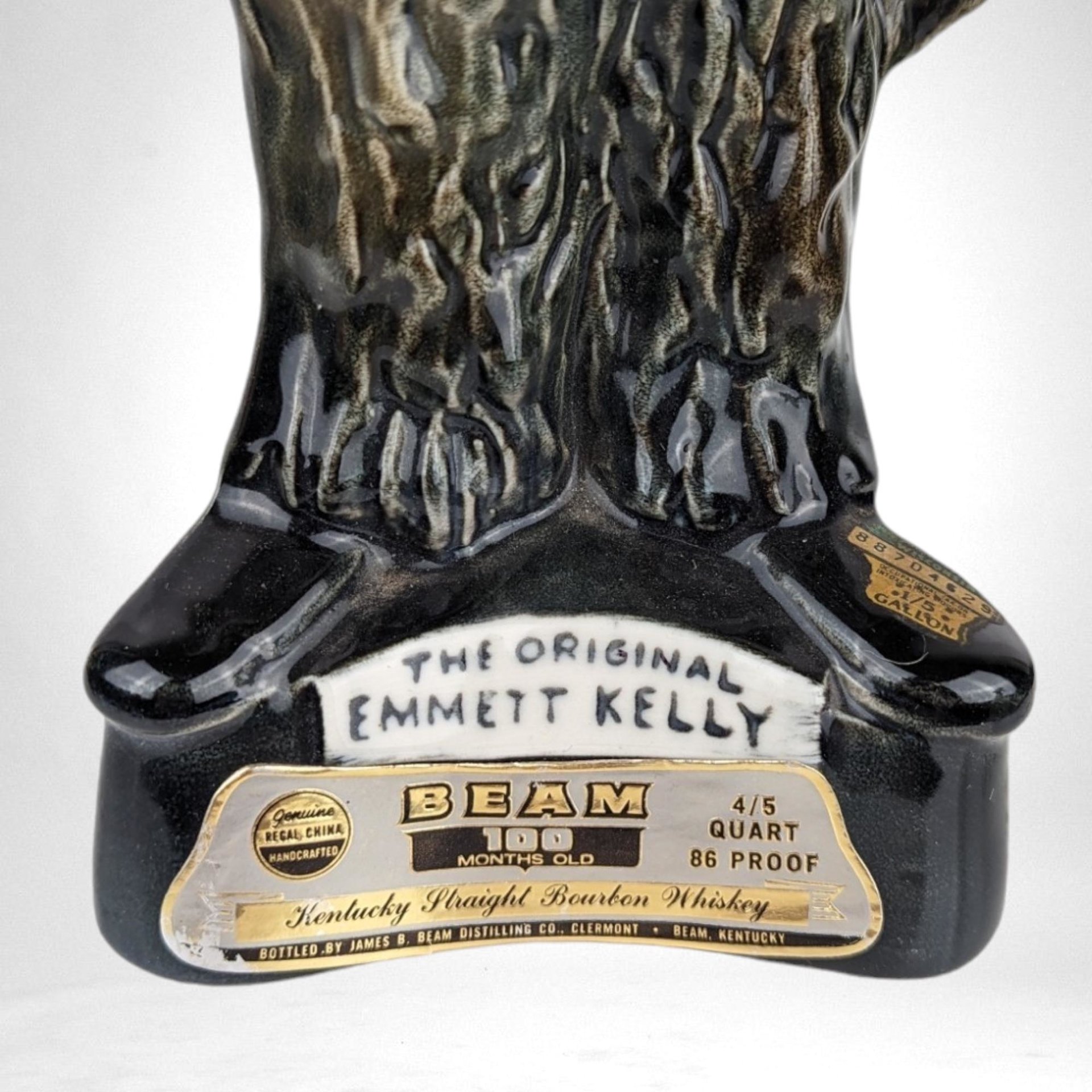 Vintage The Original Emmett Kelly Jim Beam Decanter - Collectible Clown Decanter, Empty Bottle, Nostalgic Barware