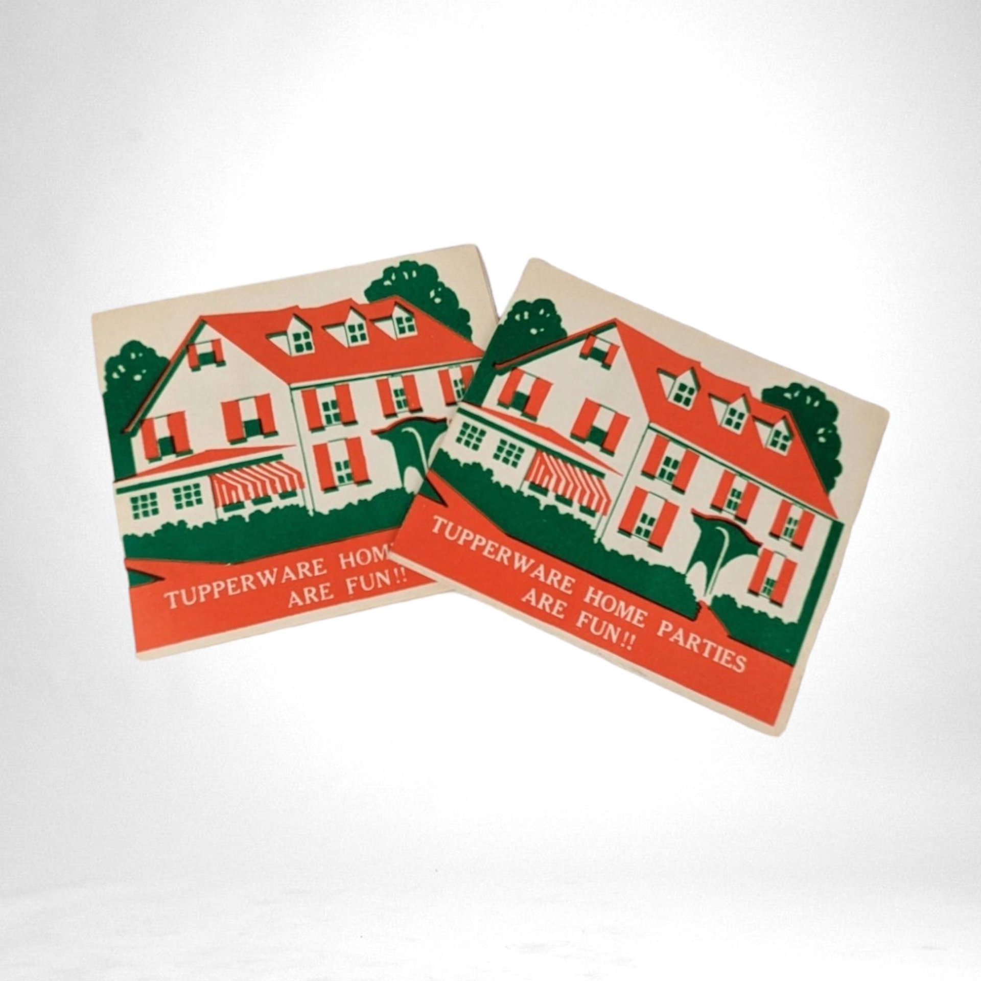 Set of 2 Vintage Tupperware Hostess Party Needle Gifts