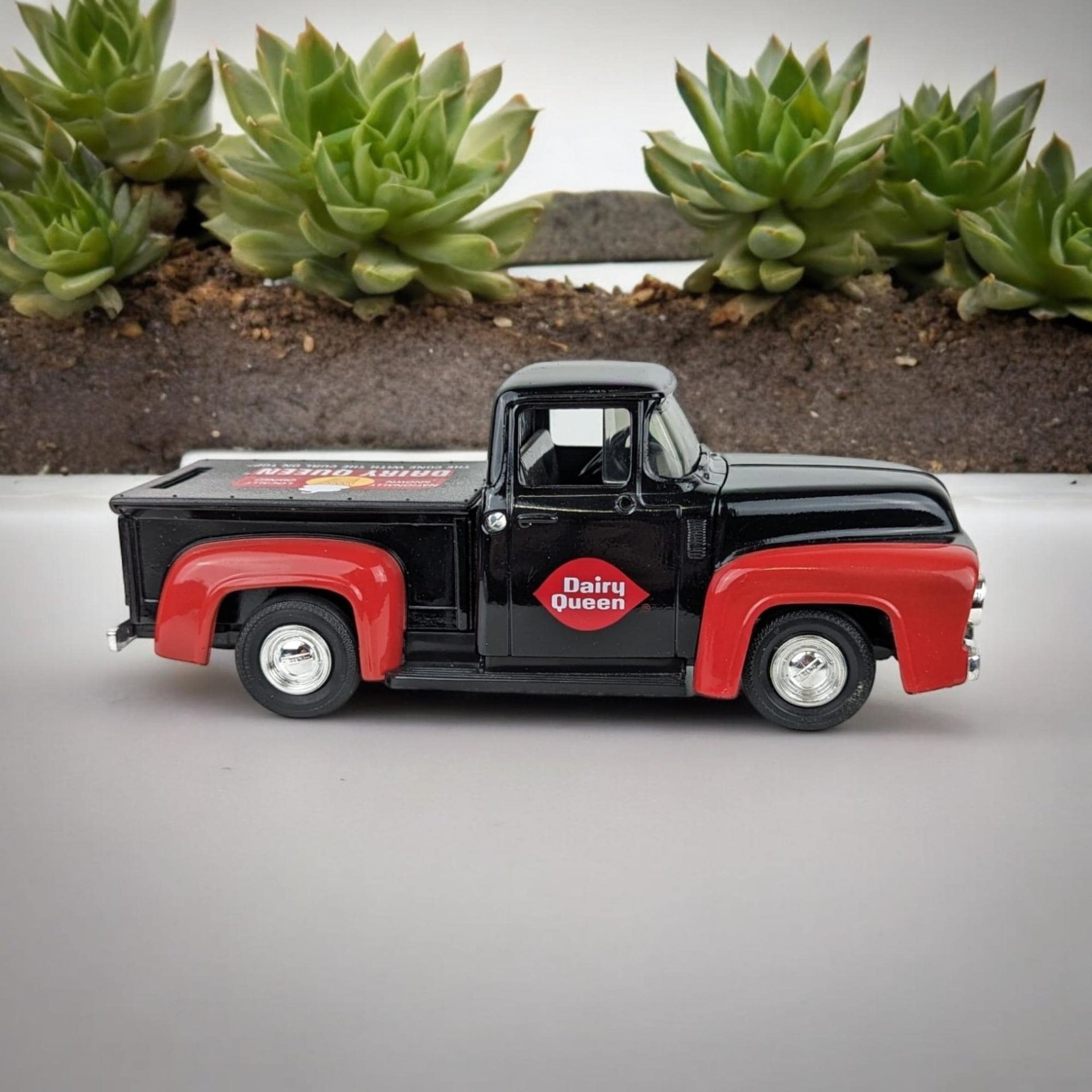 Vintage ERTL Dairy Queen 1956 Ford Truck Bank, Coin Bank, Diecast Truck, Collectible Toy, Americana